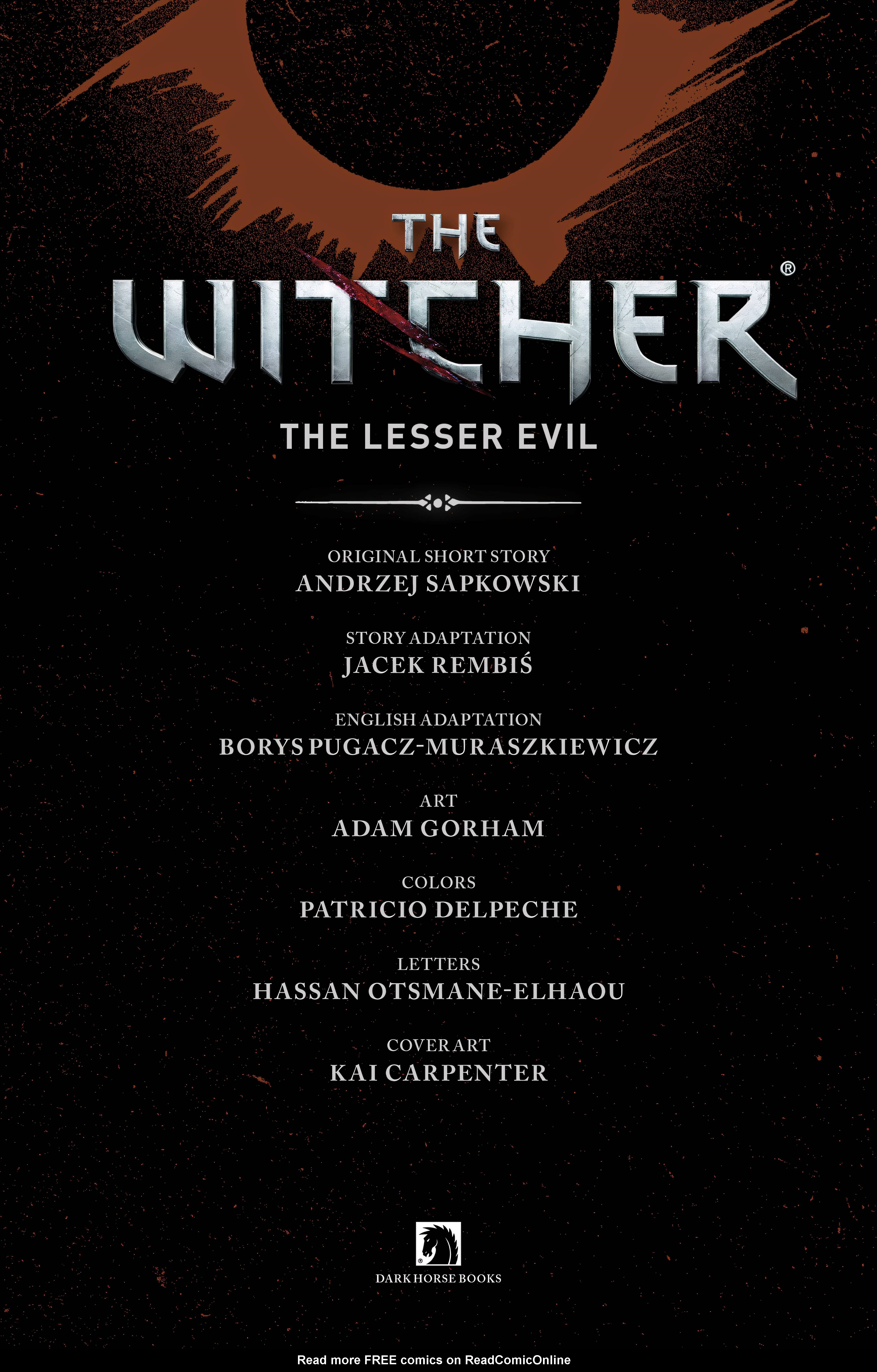 Read online The Witcher: The Lesser Evil comic -  Issue # Full - 2