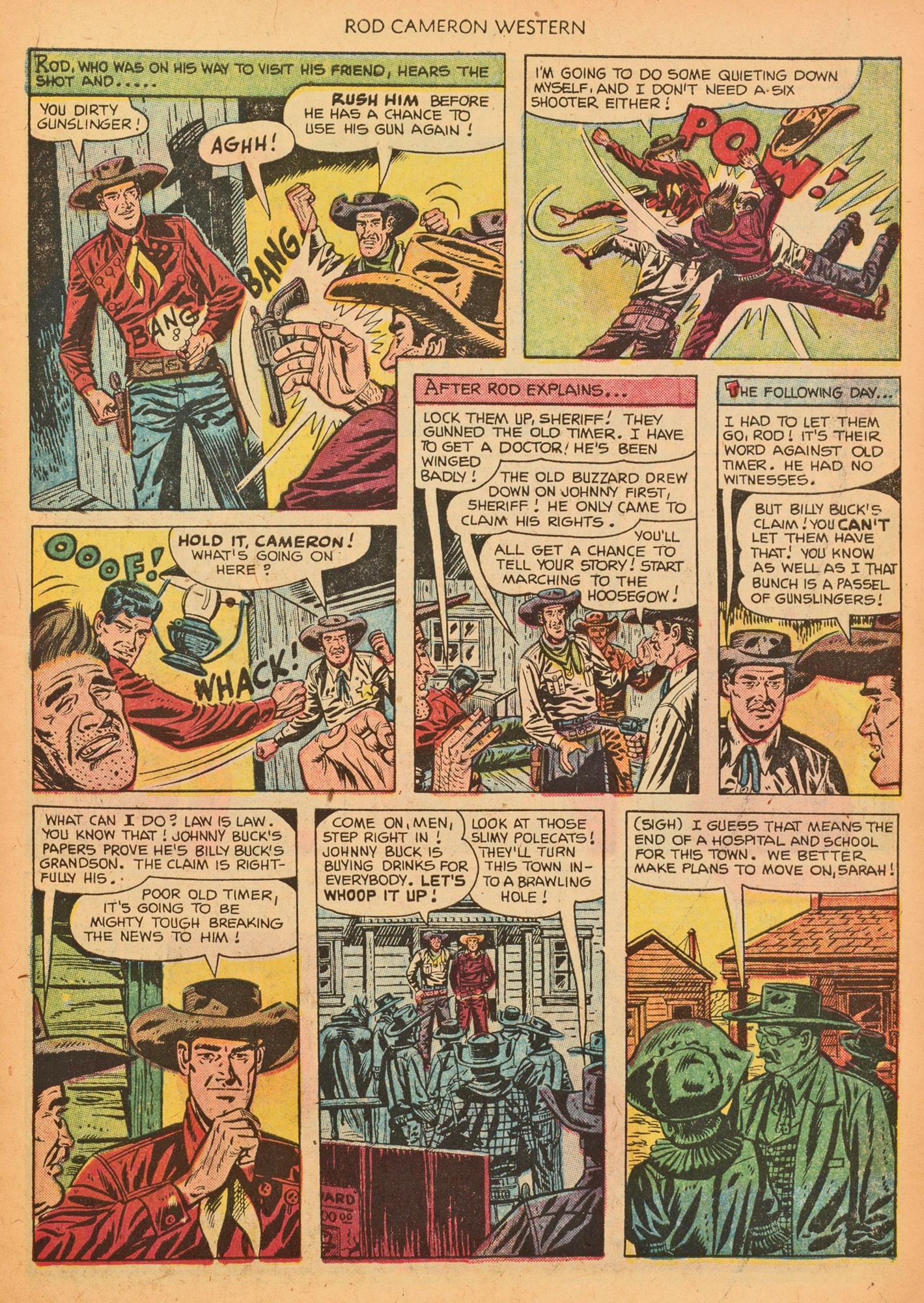 Read online Rod Cameron Western comic -  Issue #15 - 7