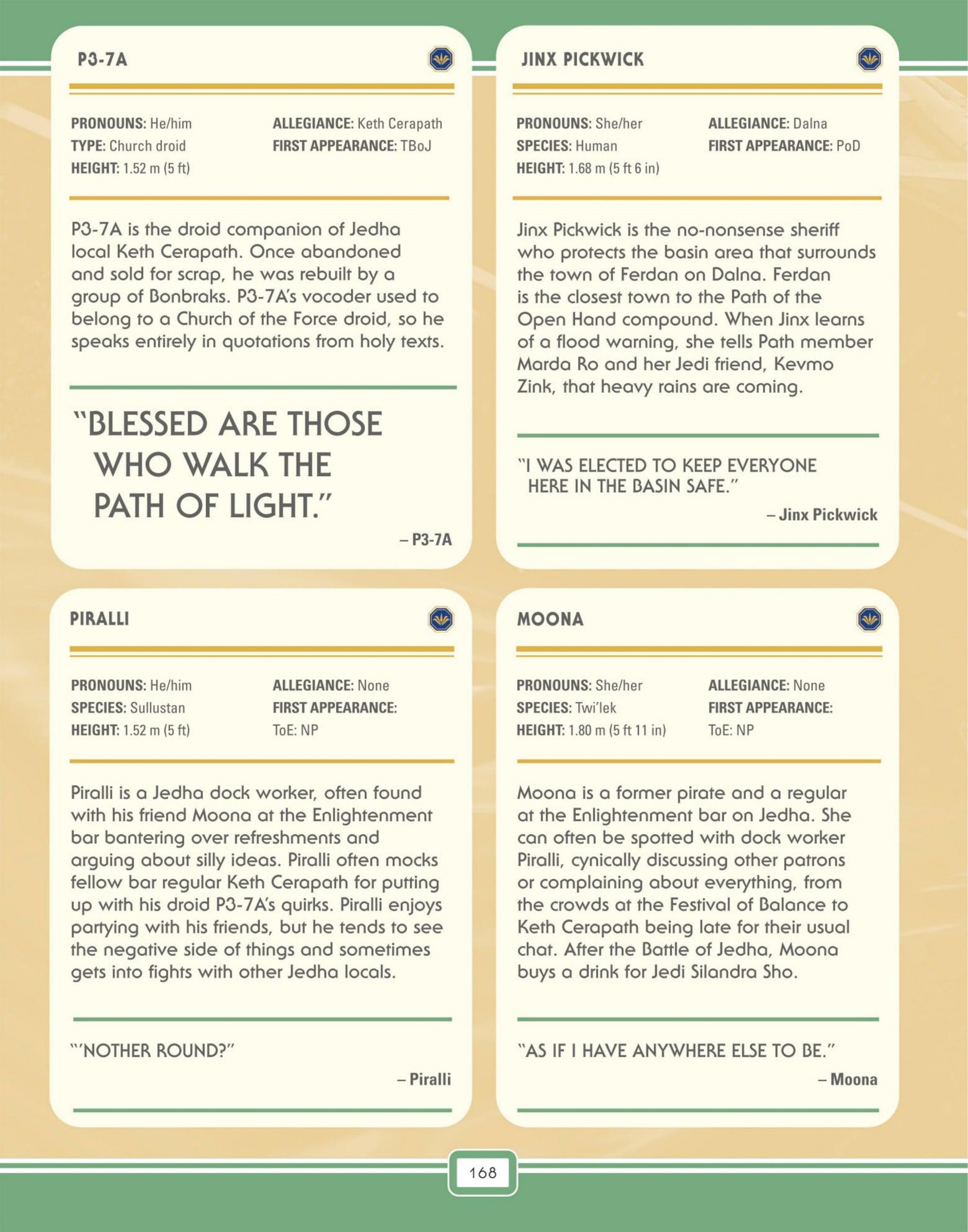 Read online Star Wars: The High Republic Character Encyclopedia comic -  Issue # TPB (Part 2) - 71