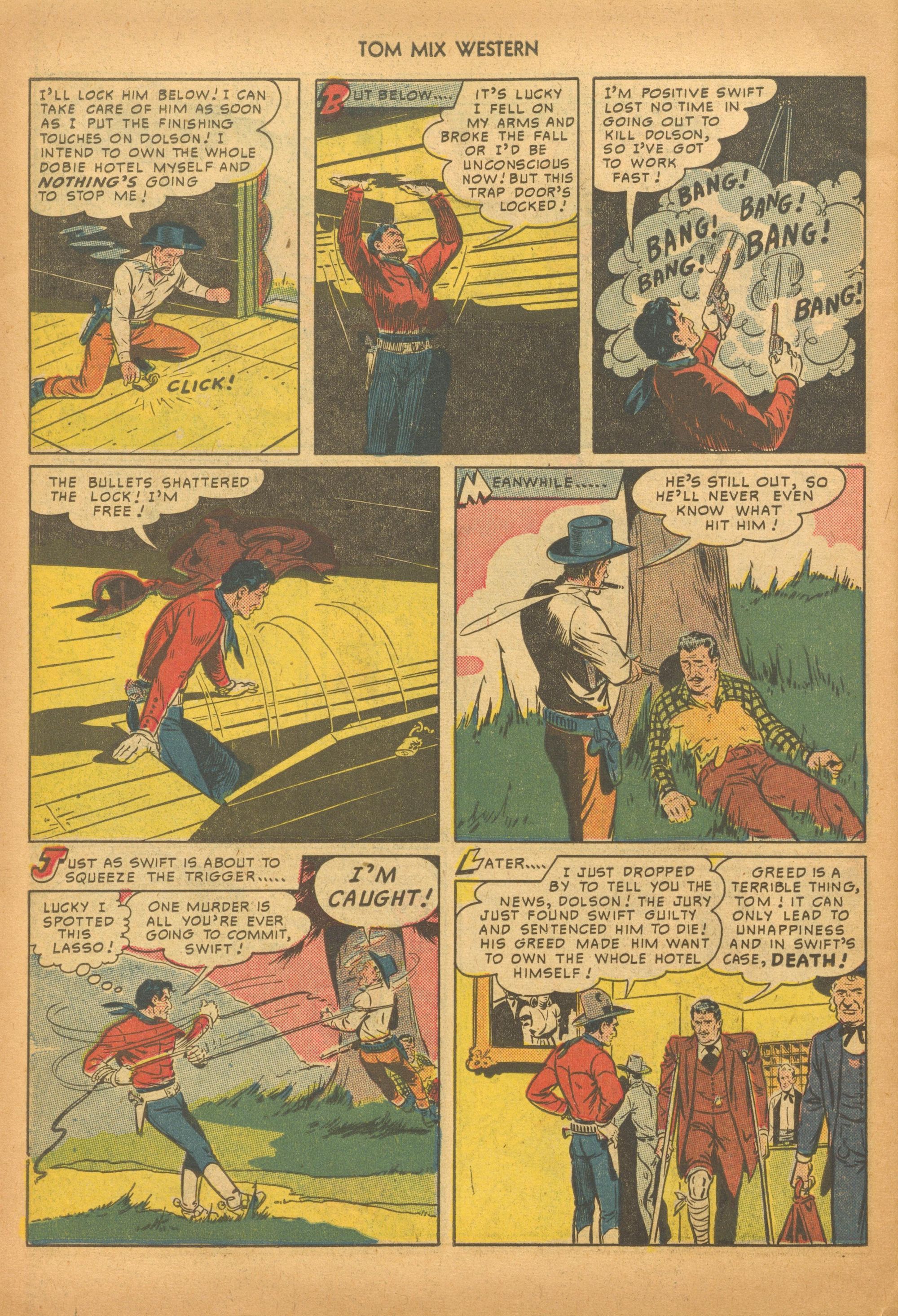 Read online Tom Mix Western (1948) comic -  Issue #28 - 42