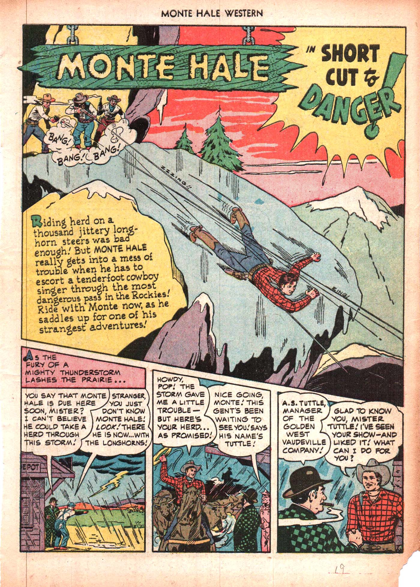 Read online Monte Hale Western comic -  Issue #50 - 19