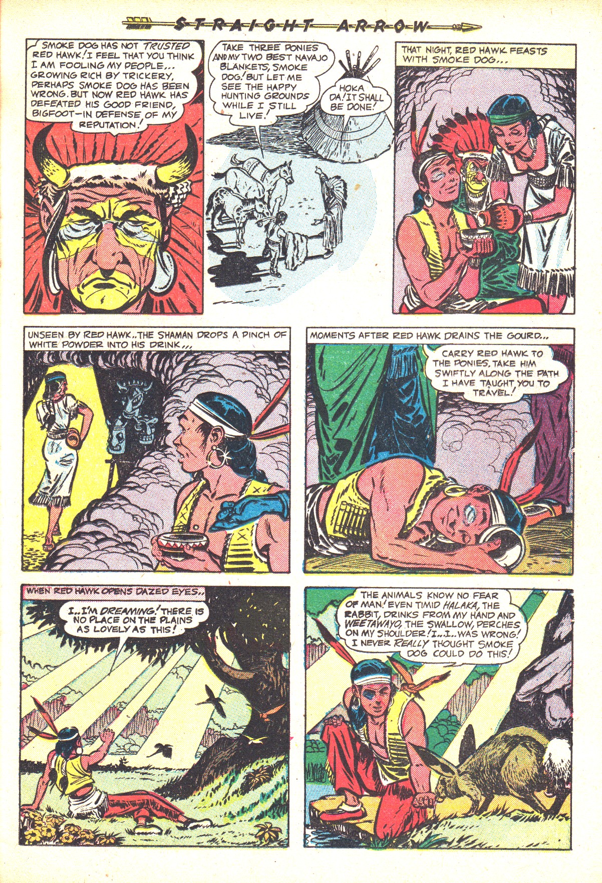 Read online Straight Arrow comic -  Issue #36 - 23