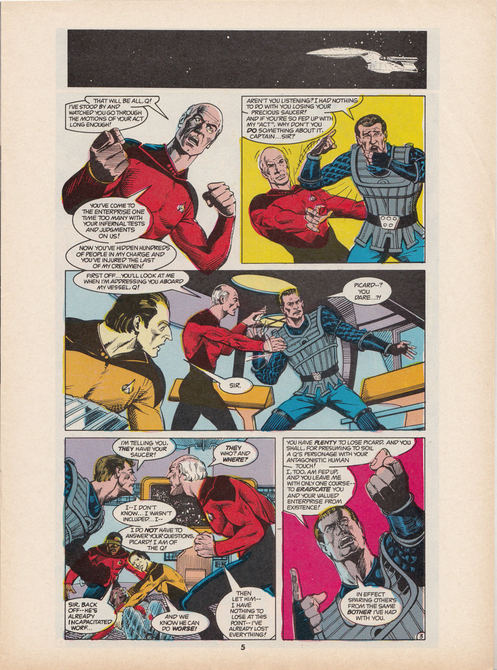 Read online Star Trek The Next Generation (1990) comic -  Issue #5 - 5