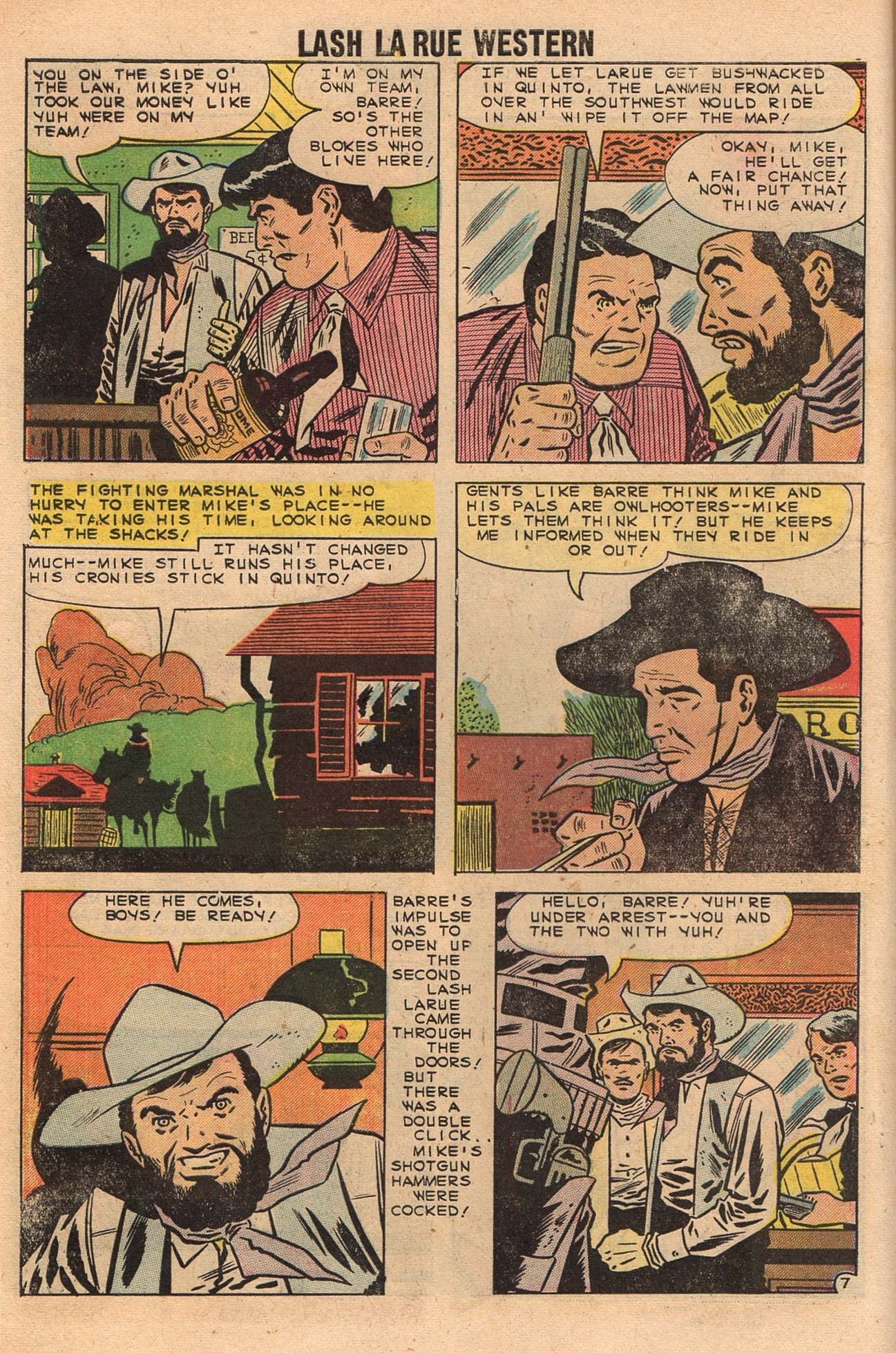 Read online Lash Larue Western (1949) comic -  Issue #73 - 10