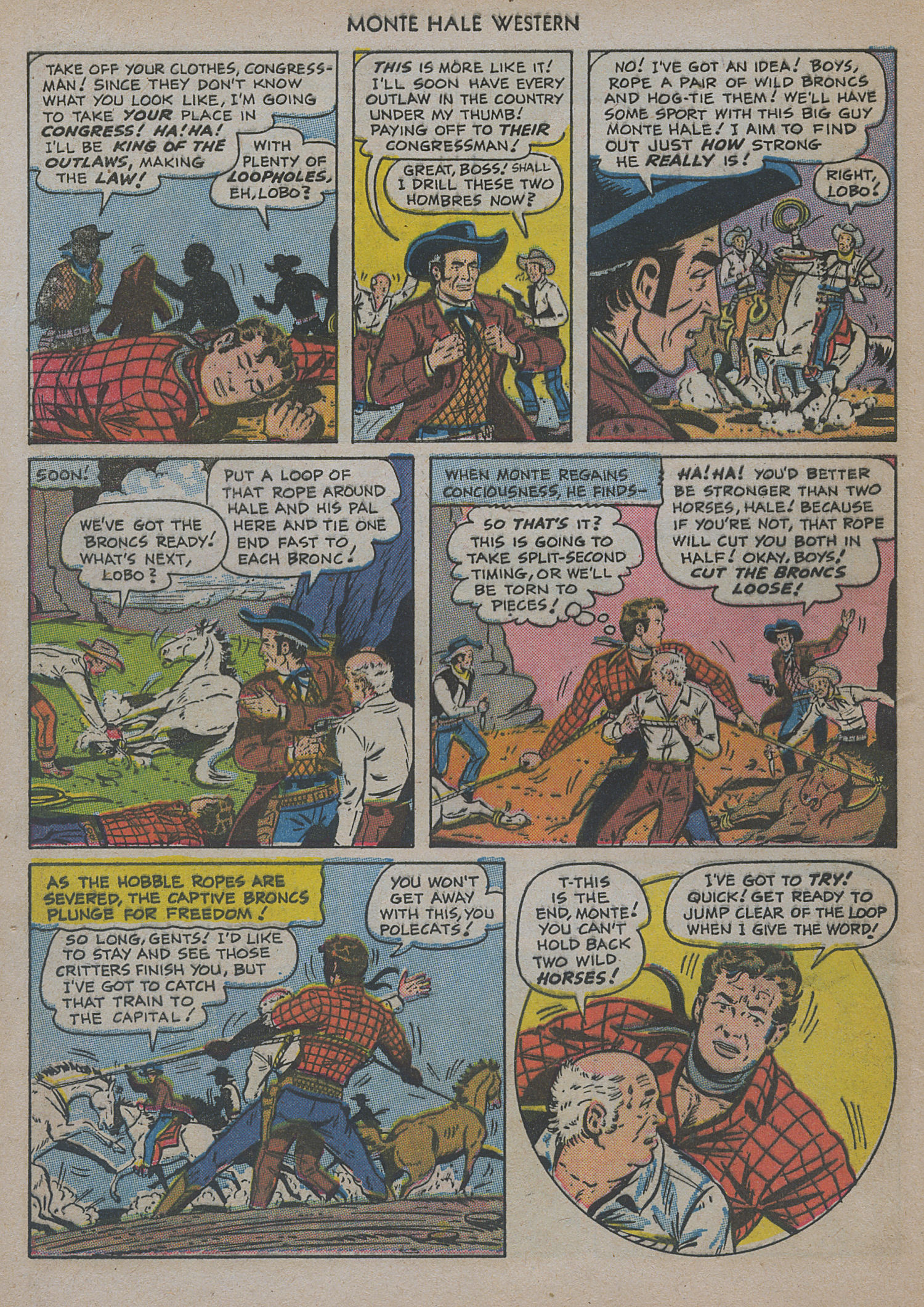 Read online Monte Hale Western comic -  Issue #47 - 8