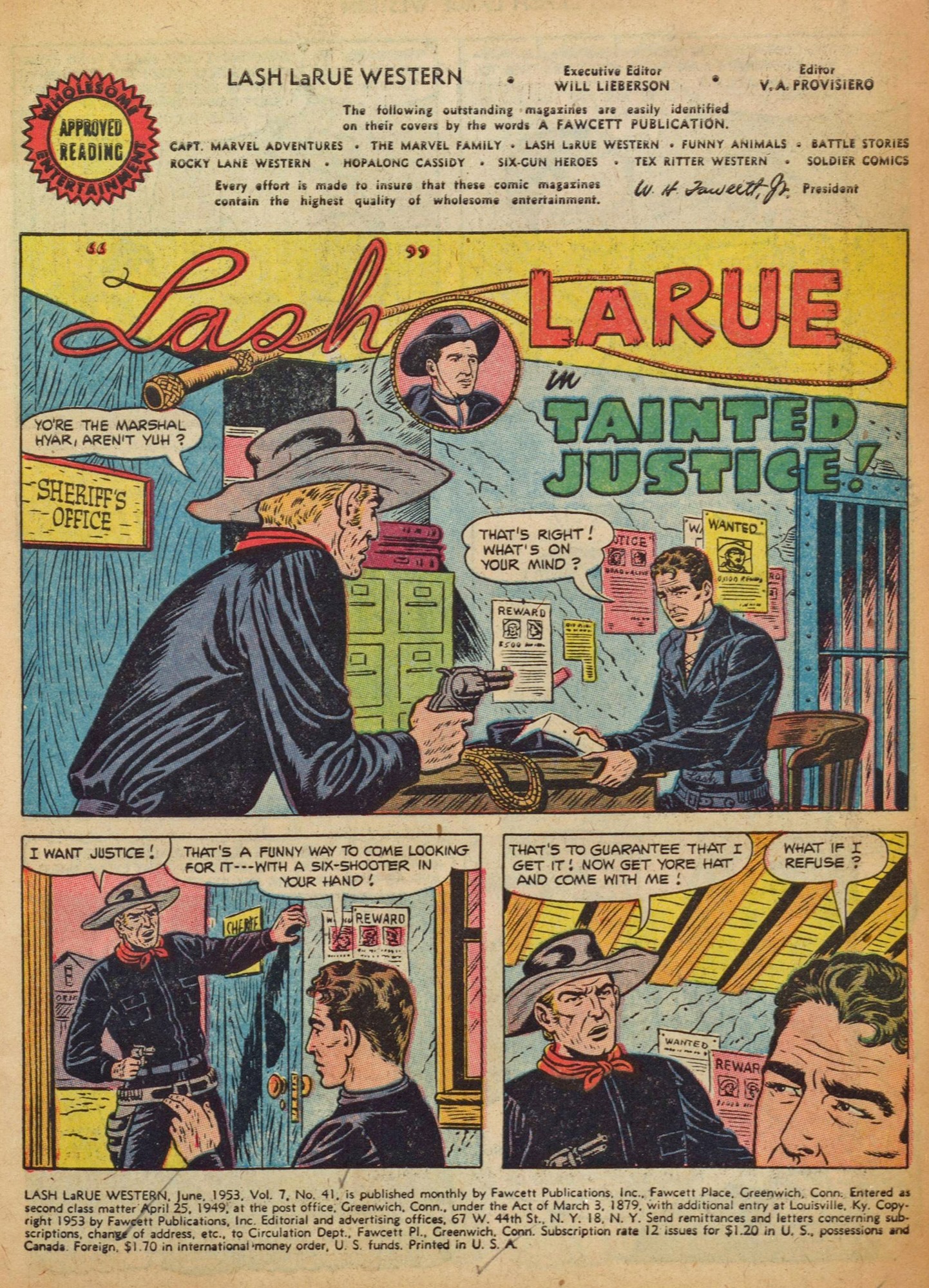 Read online Lash Larue Western (1949) comic -  Issue #41 - 3