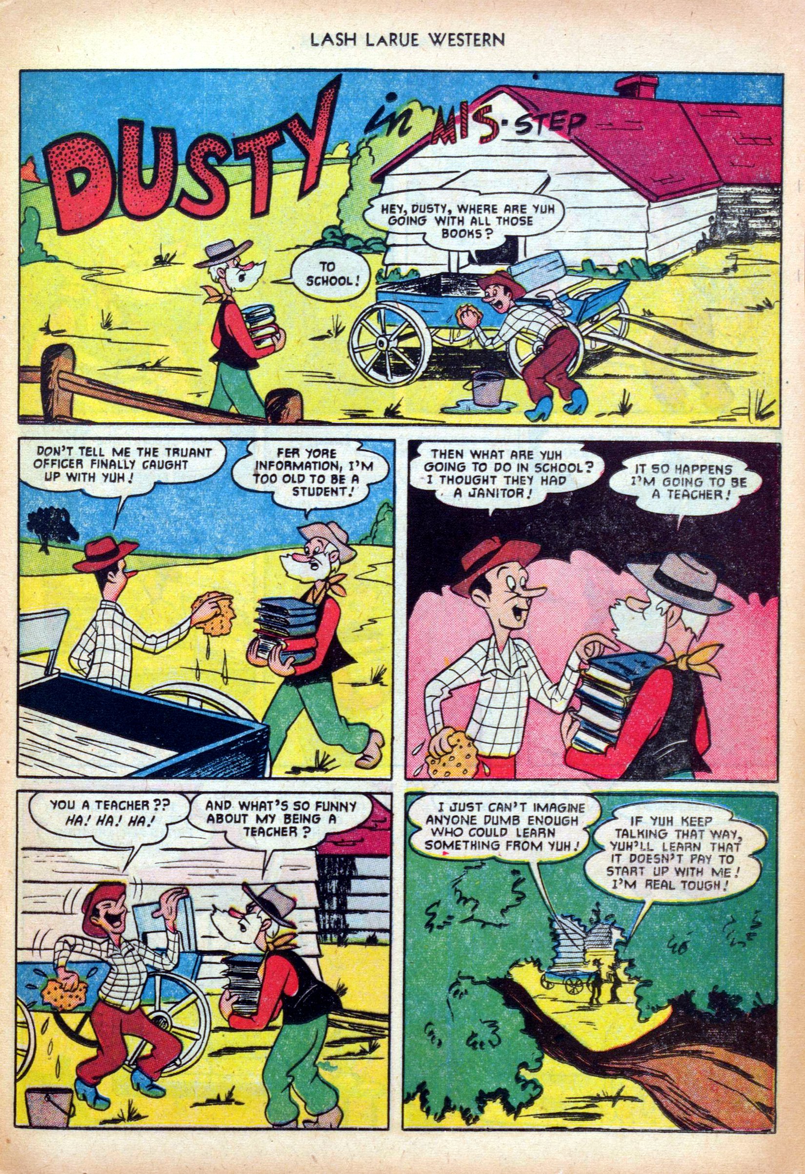 Read online Lash Larue Western (1949) comic -  Issue #25 - 13