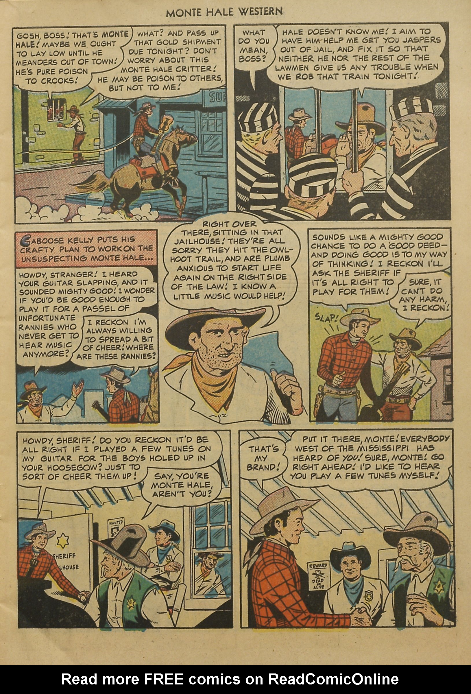 Read online Monte Hale Western comic -  Issue #52 - 19