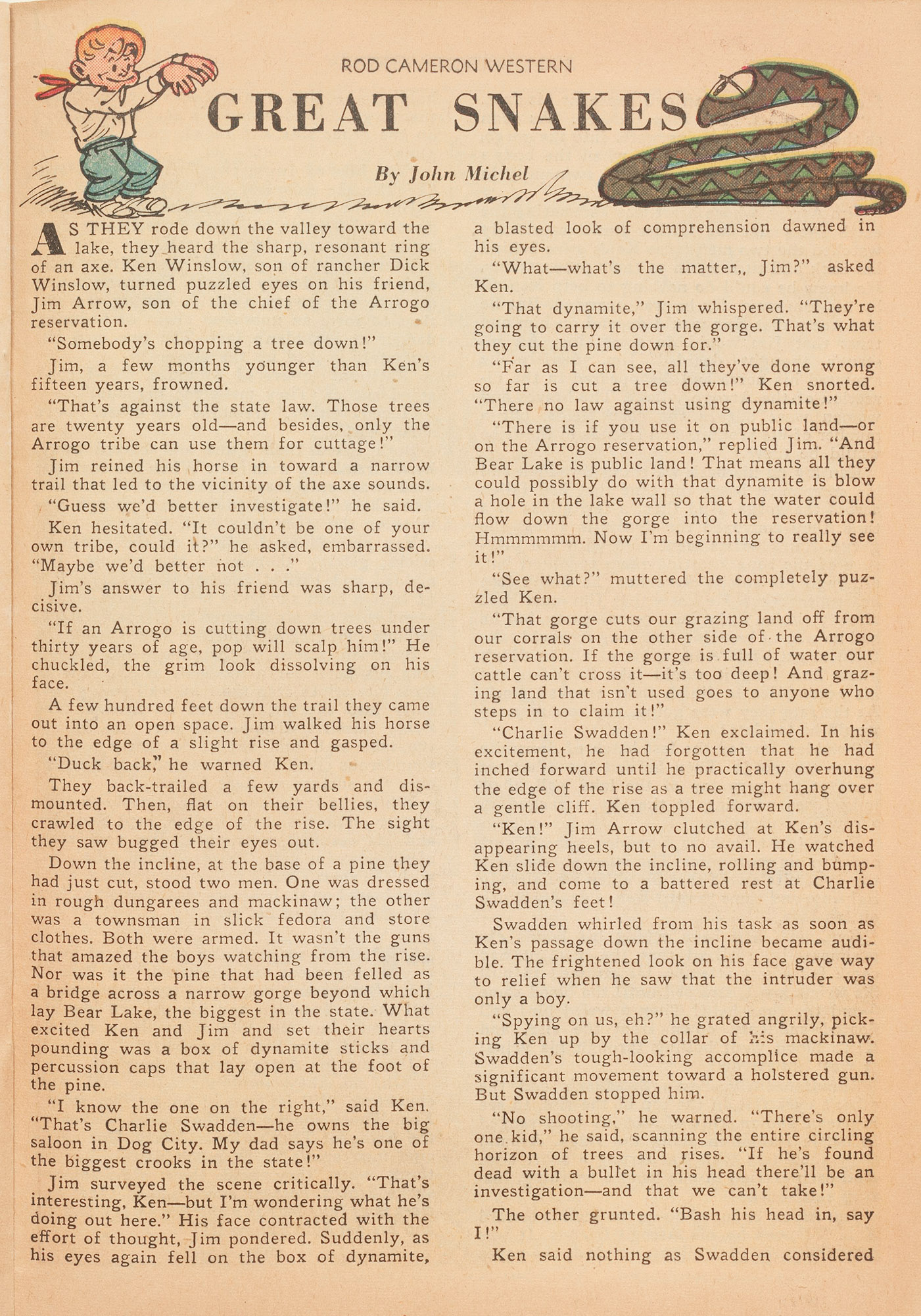 Read online Rod Cameron Western comic -  Issue #7 - 21