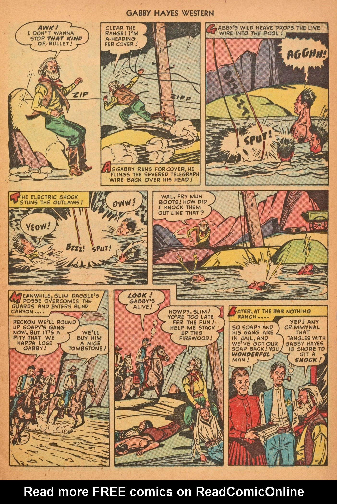 Read online Gabby Hayes Western comic -  Issue #12 - 13