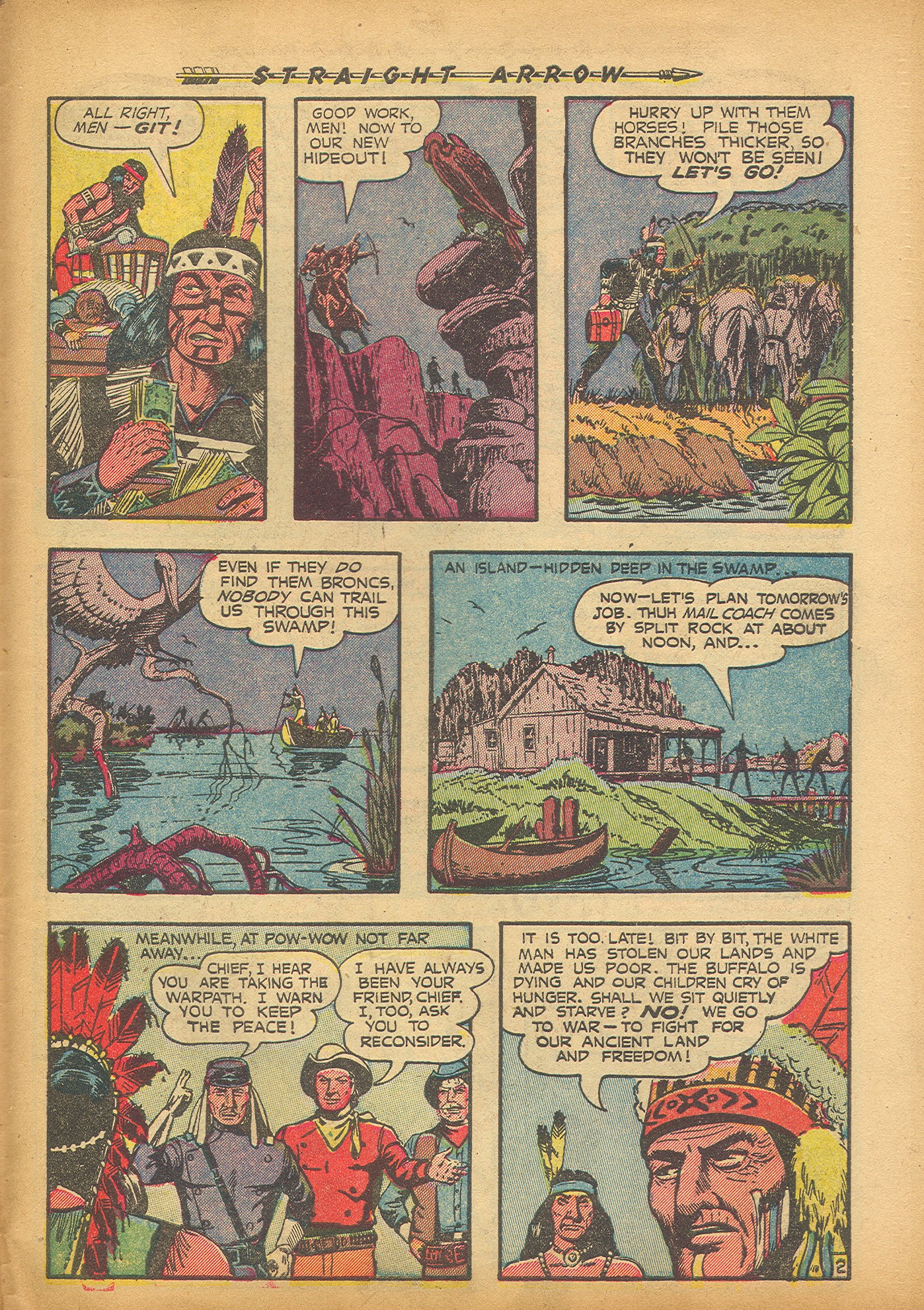 Read online Straight Arrow comic -  Issue #25 - 27
