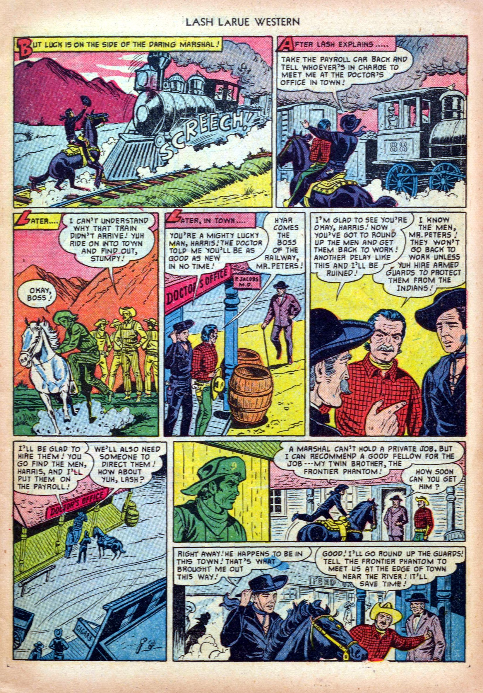 Read online Lash Larue Western (1949) comic -  Issue #19 - 7
