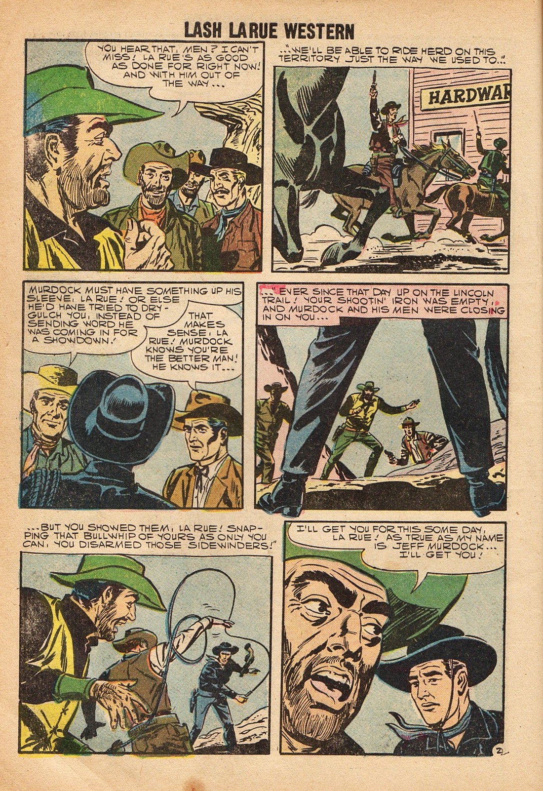 Read online Lash Larue Western (1949) comic -  Issue #67 - 4