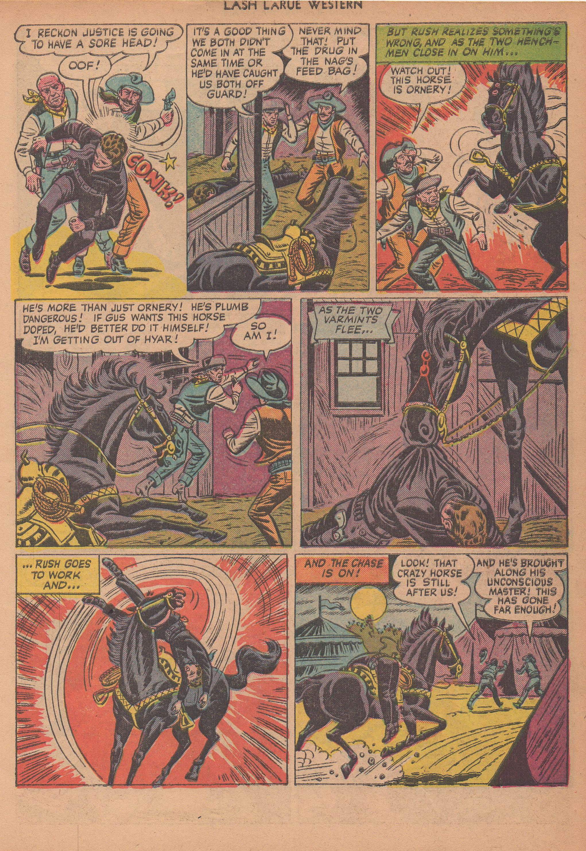 Read online Lash Larue Western (1949) comic -  Issue #14 - 32