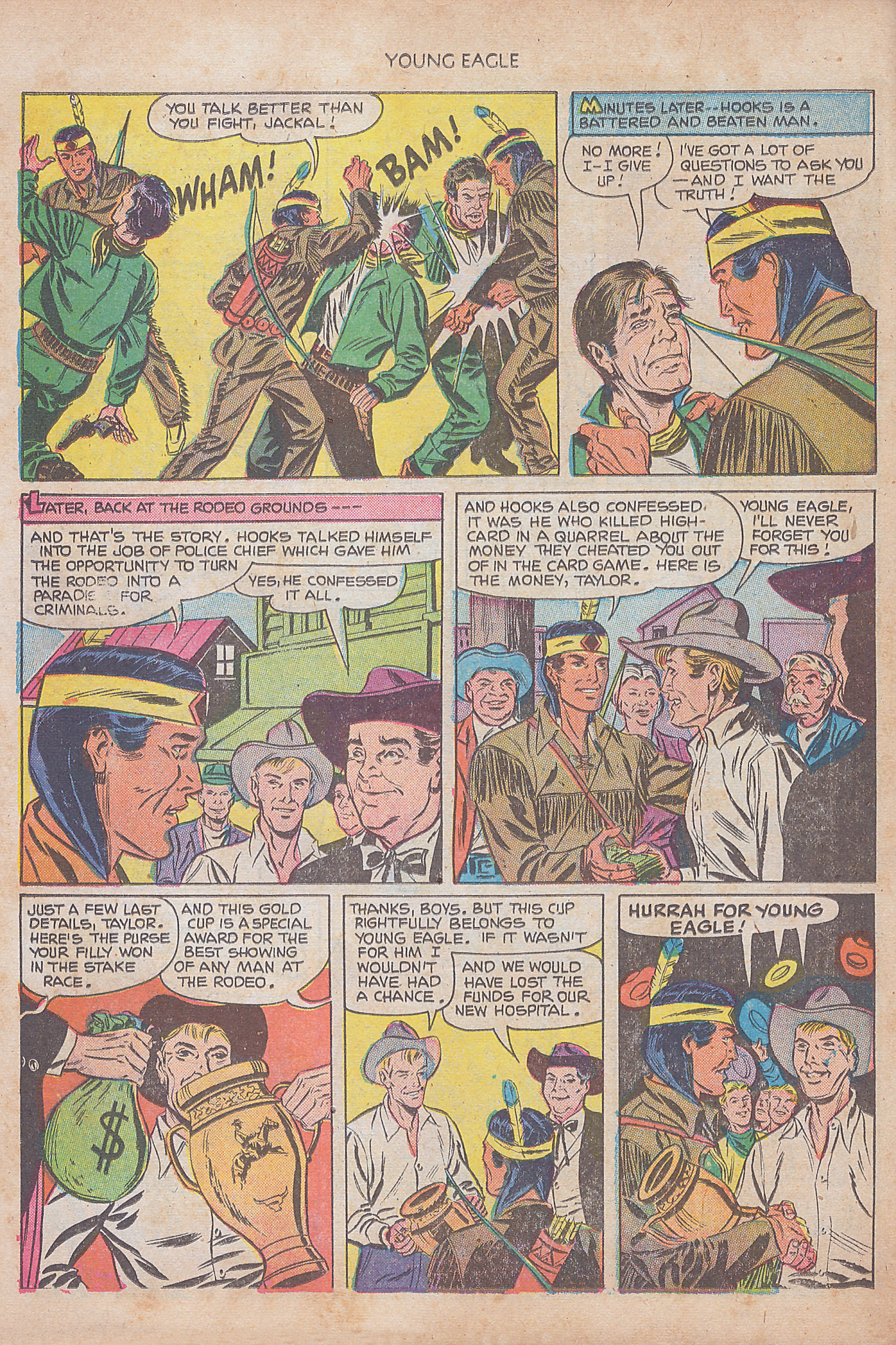 Read online Young Eagle comic -  Issue #8 - 34