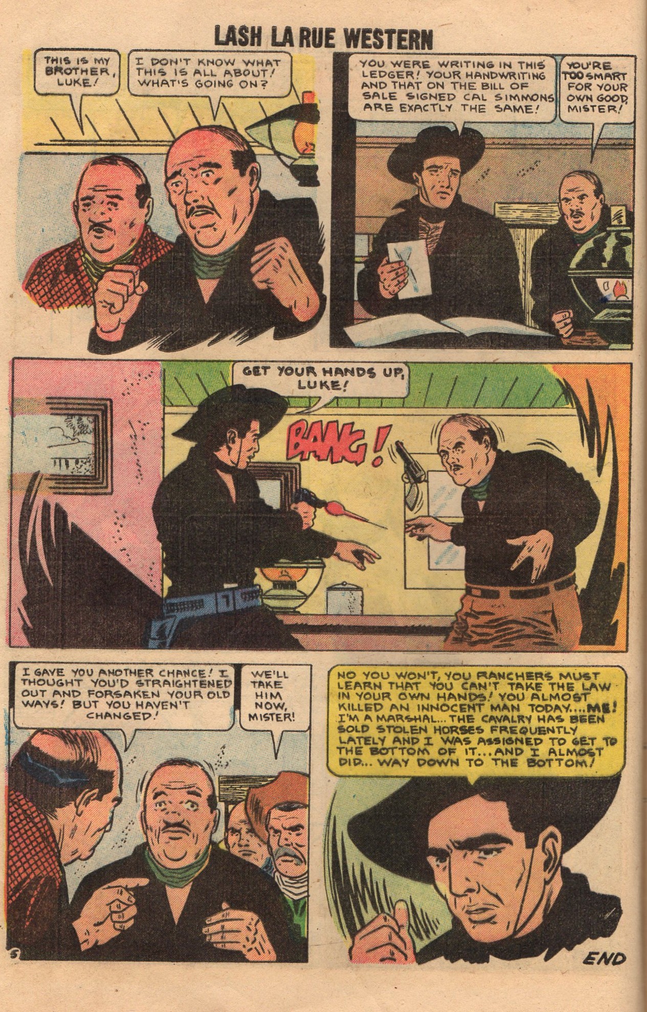 Read online Lash Larue Western (1949) comic -  Issue #70 - 8
