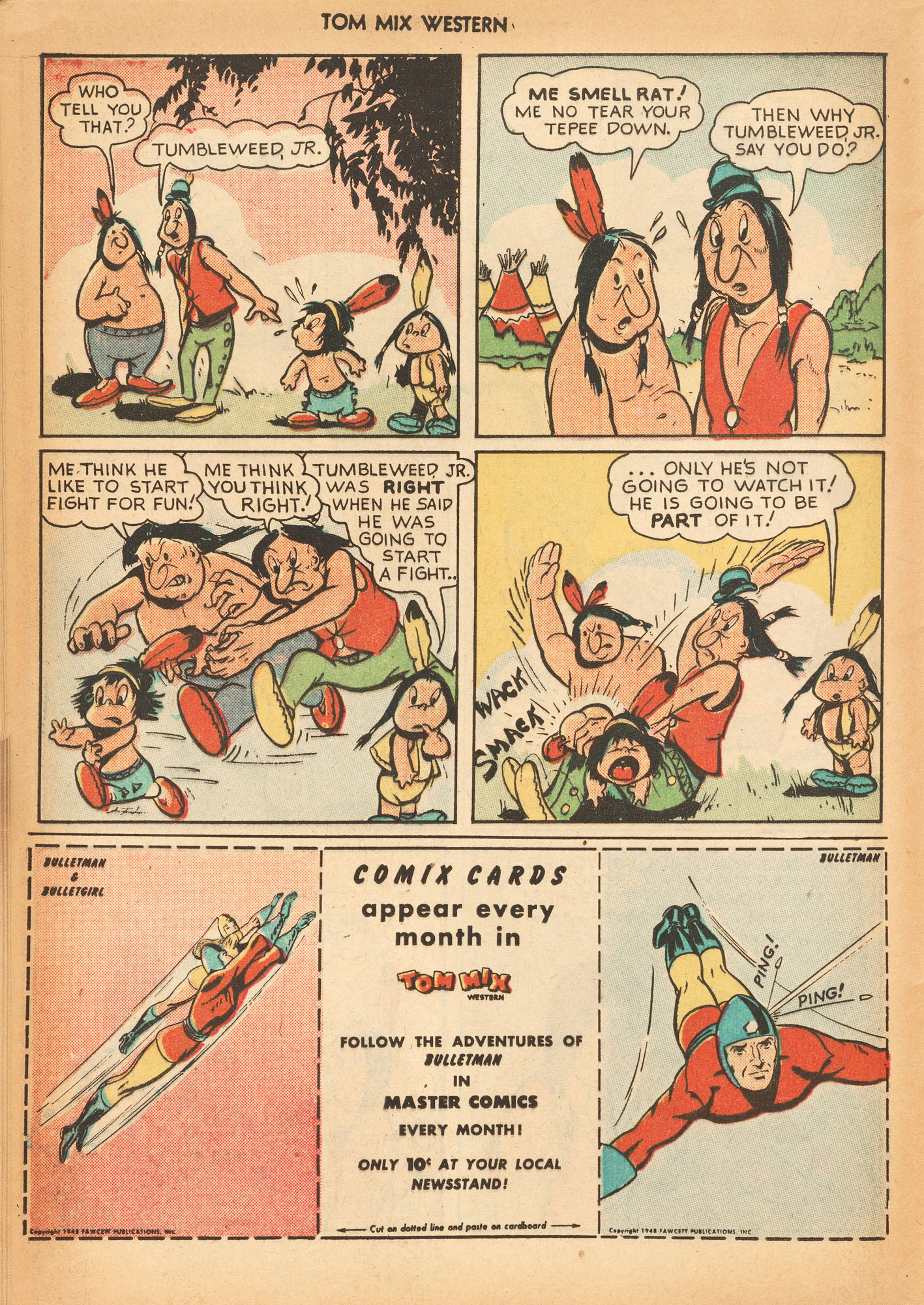 Read online Tom Mix Western (1948) comic -  Issue #15 - 16