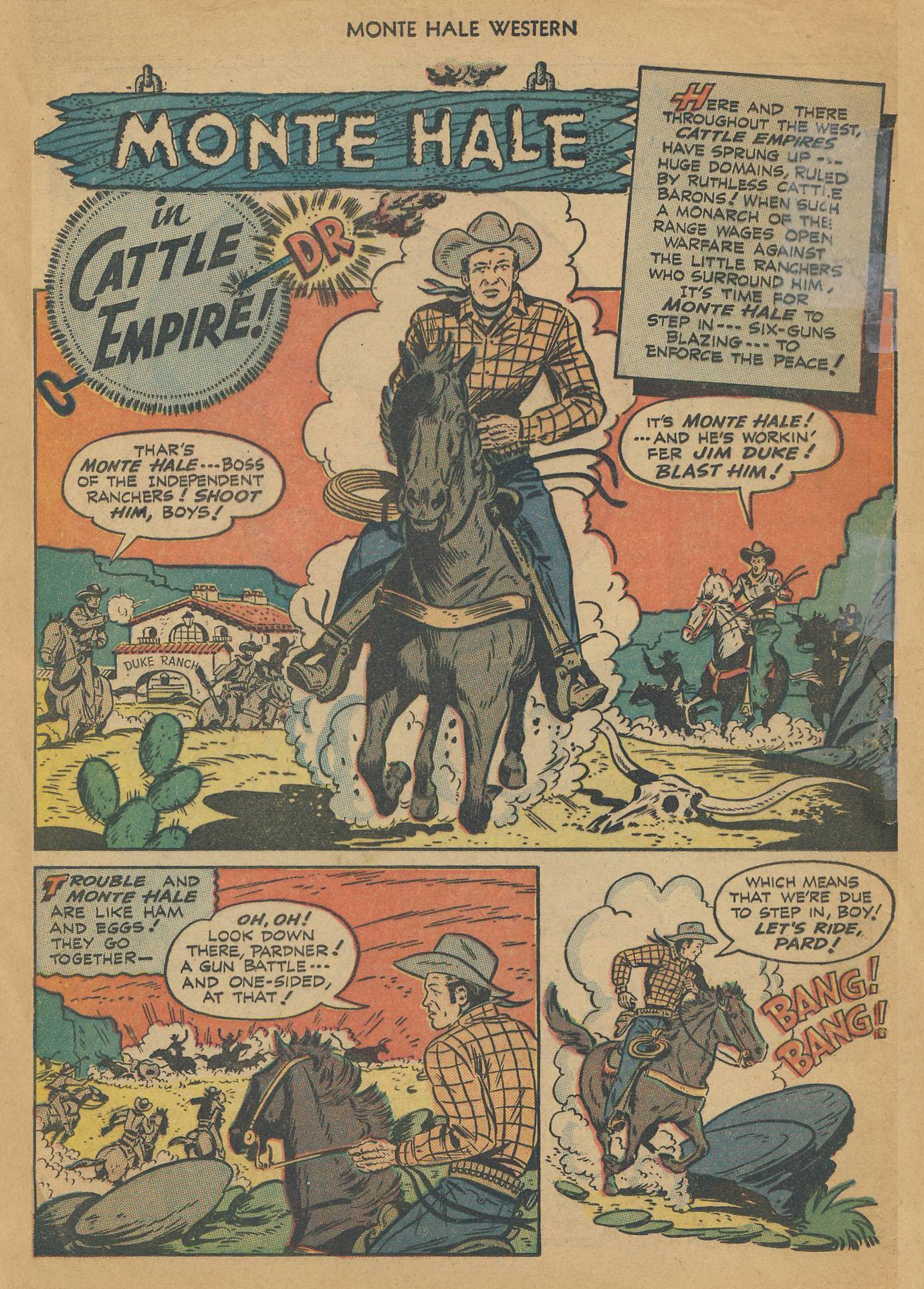 Read online Monte Hale Western comic -  Issue #36 - 3
