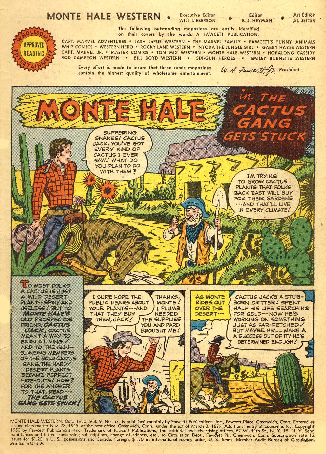 Read online Monte Hale Western comic -  Issue #53 - 2