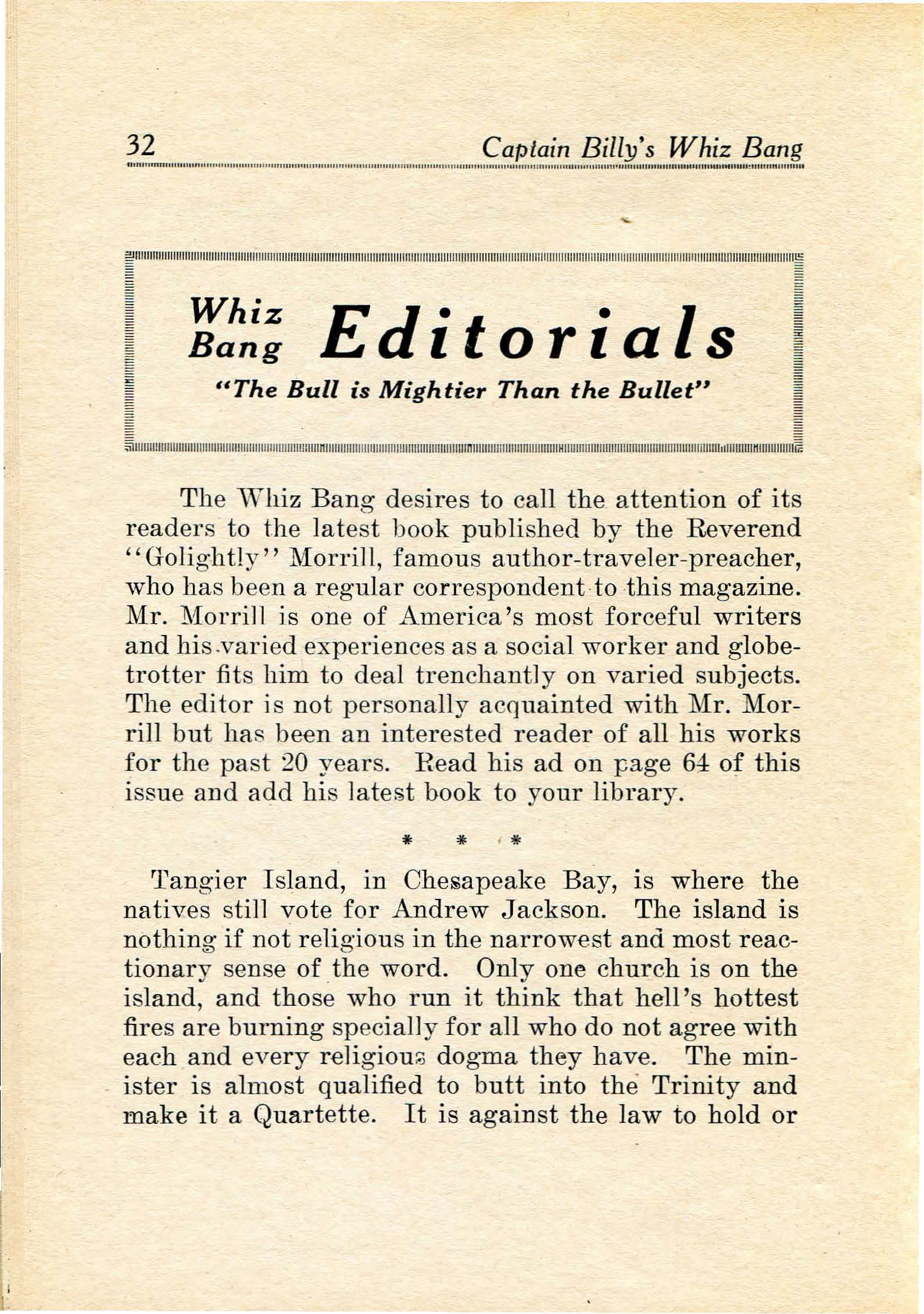 Read online Captain Billy's Whiz Bang comic -  Issue #11 - 34