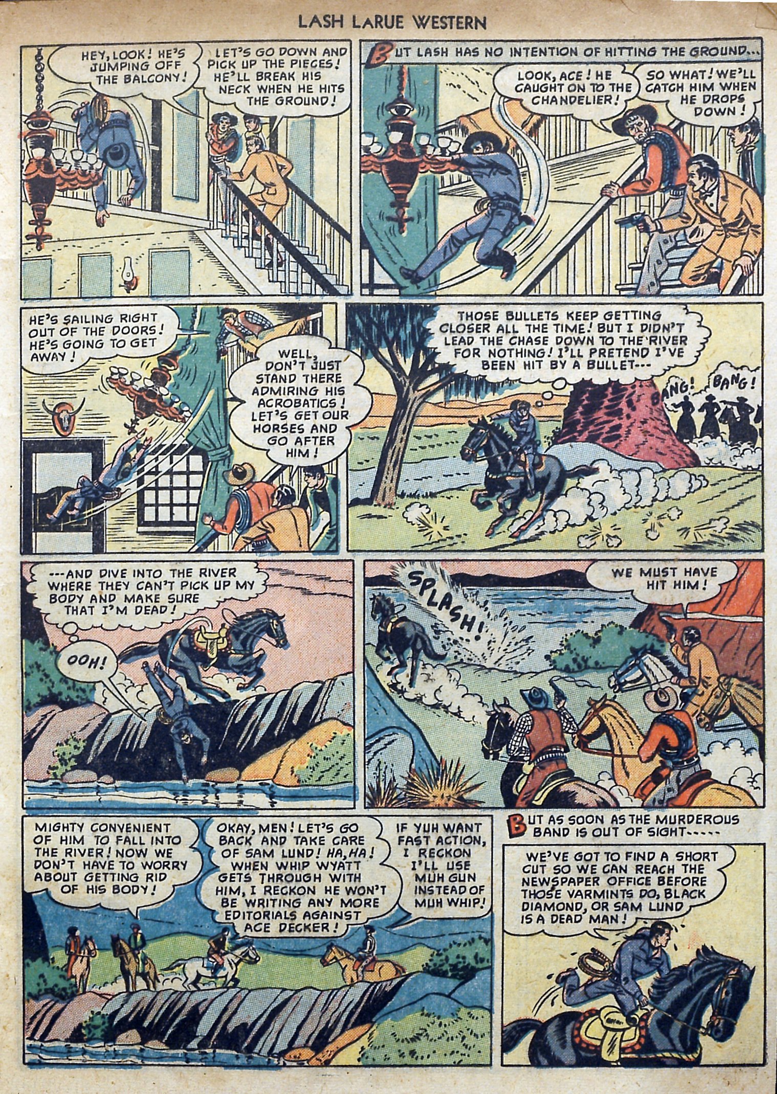 Read online Lash Larue Western (1949) comic -  Issue #3 - 9