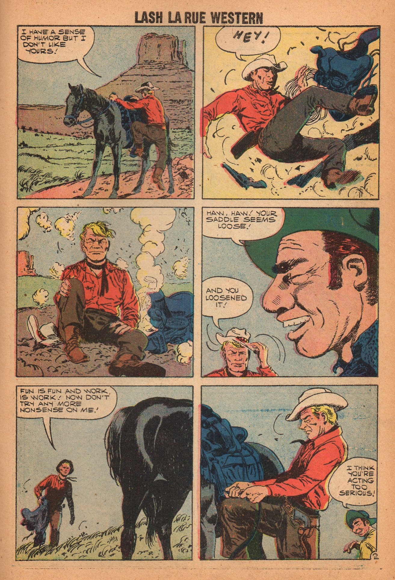 Read online Lash Larue Western (1949) comic -  Issue #71 - 28