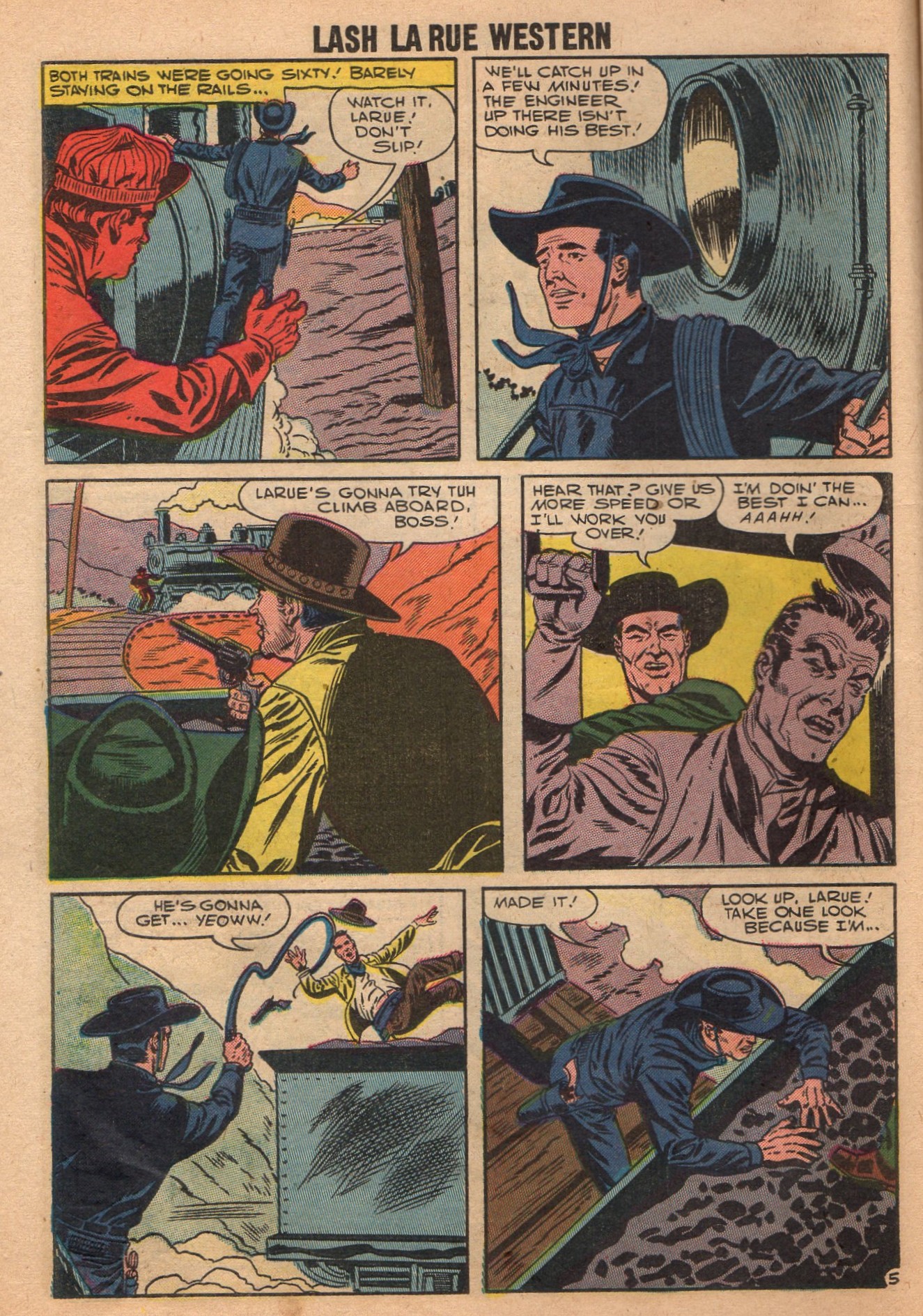 Read online Lash Larue Western (1949) comic -  Issue #65 - 14