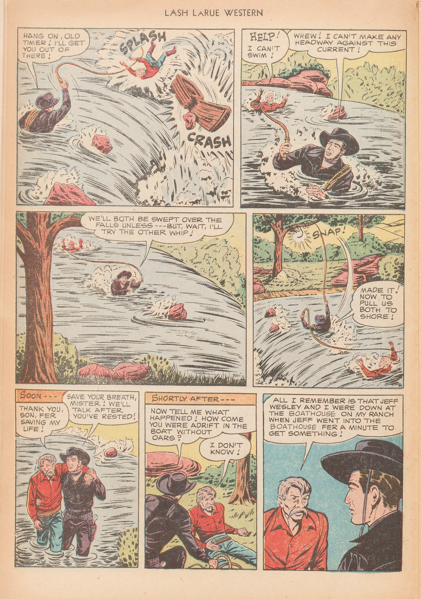 Read online Lash Larue Western (1949) comic -  Issue #12 - 22