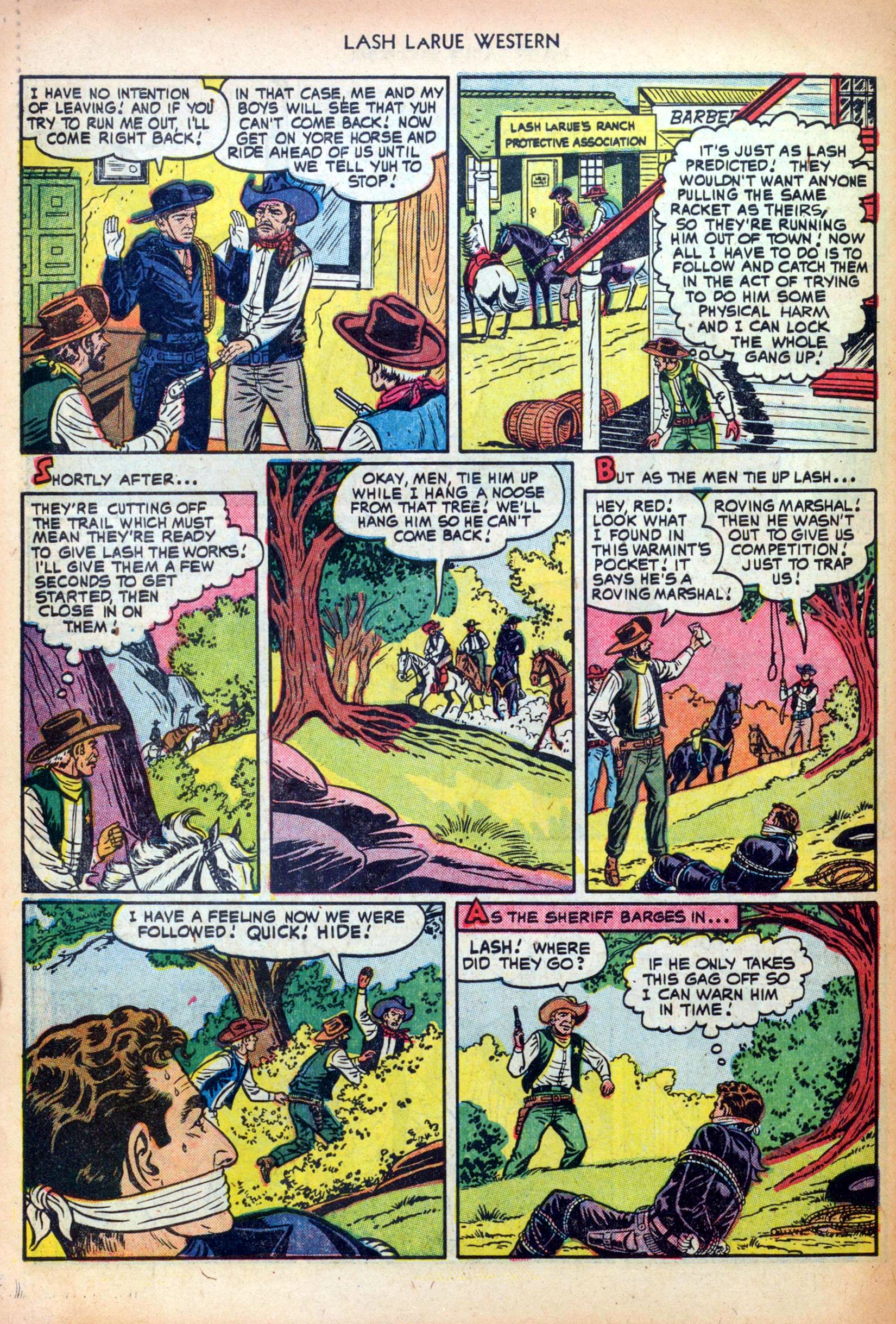 Read online Lash Larue Western (1949) comic -  Issue #24 - 30