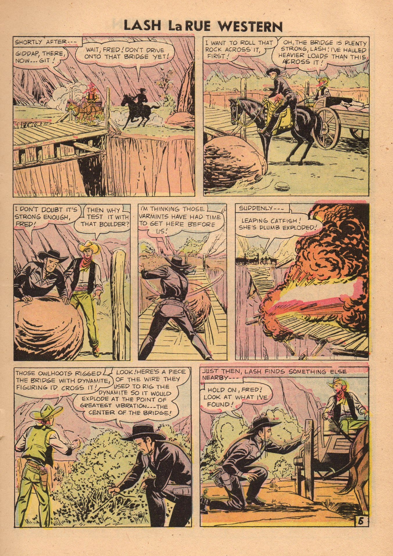 Read online Lash Larue Western (1949) comic -  Issue #60 - 9