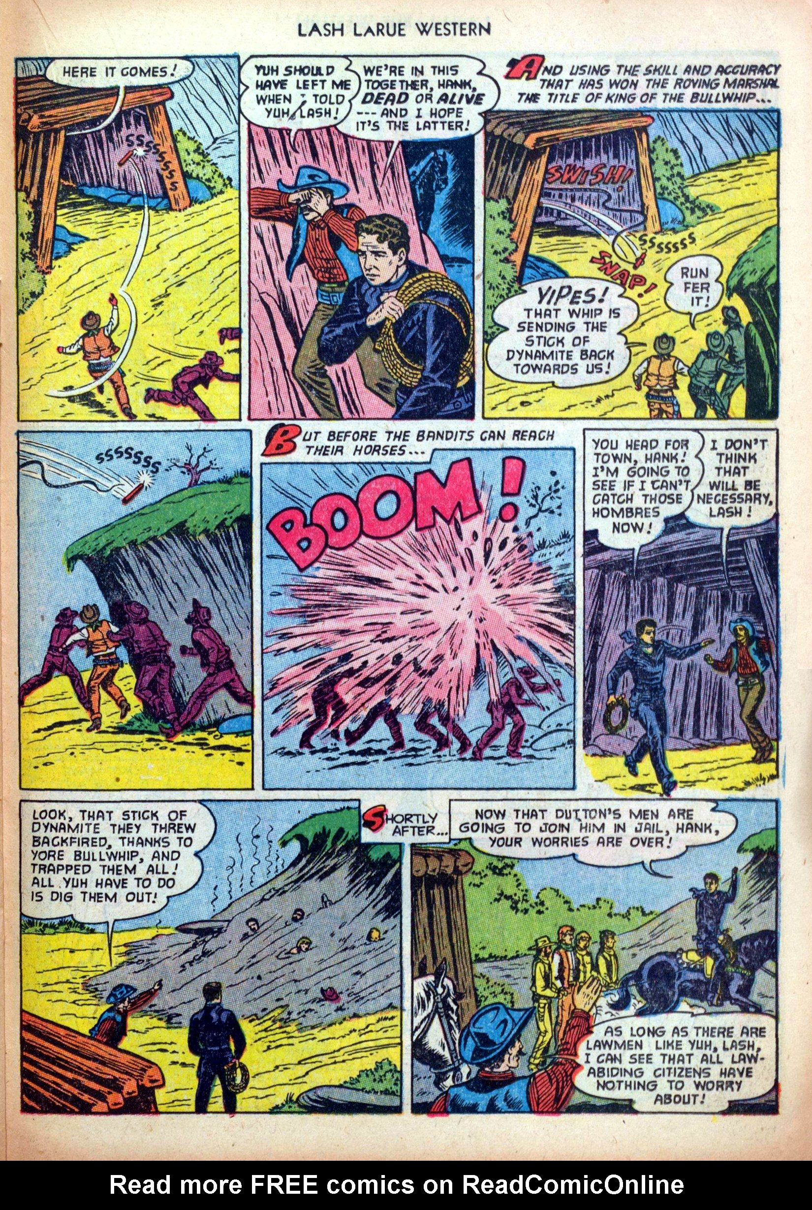 Read online Lash Larue Western (1949) comic -  Issue #35 - 23