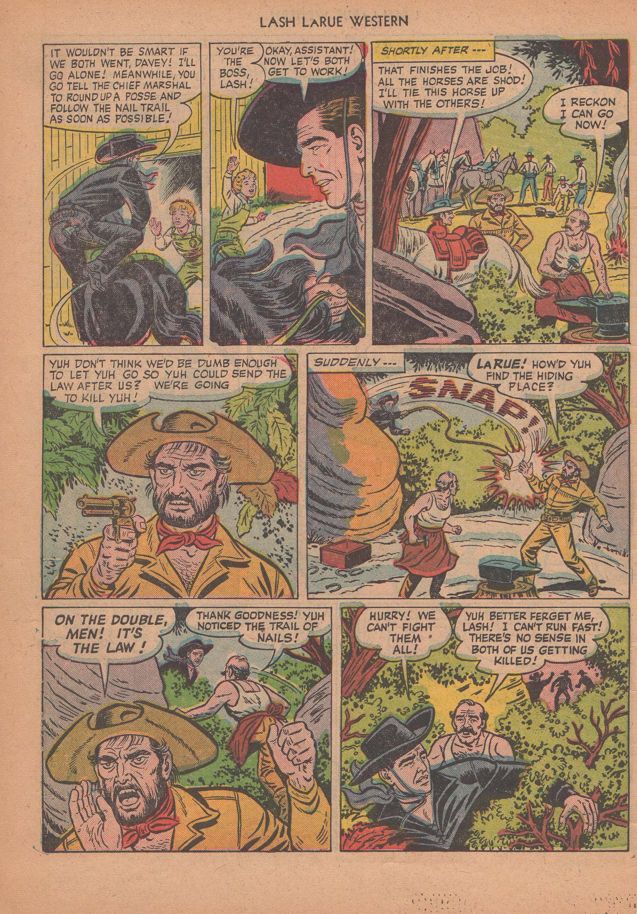 Read online Lash Larue Western (1949) comic -  Issue #14 - 11