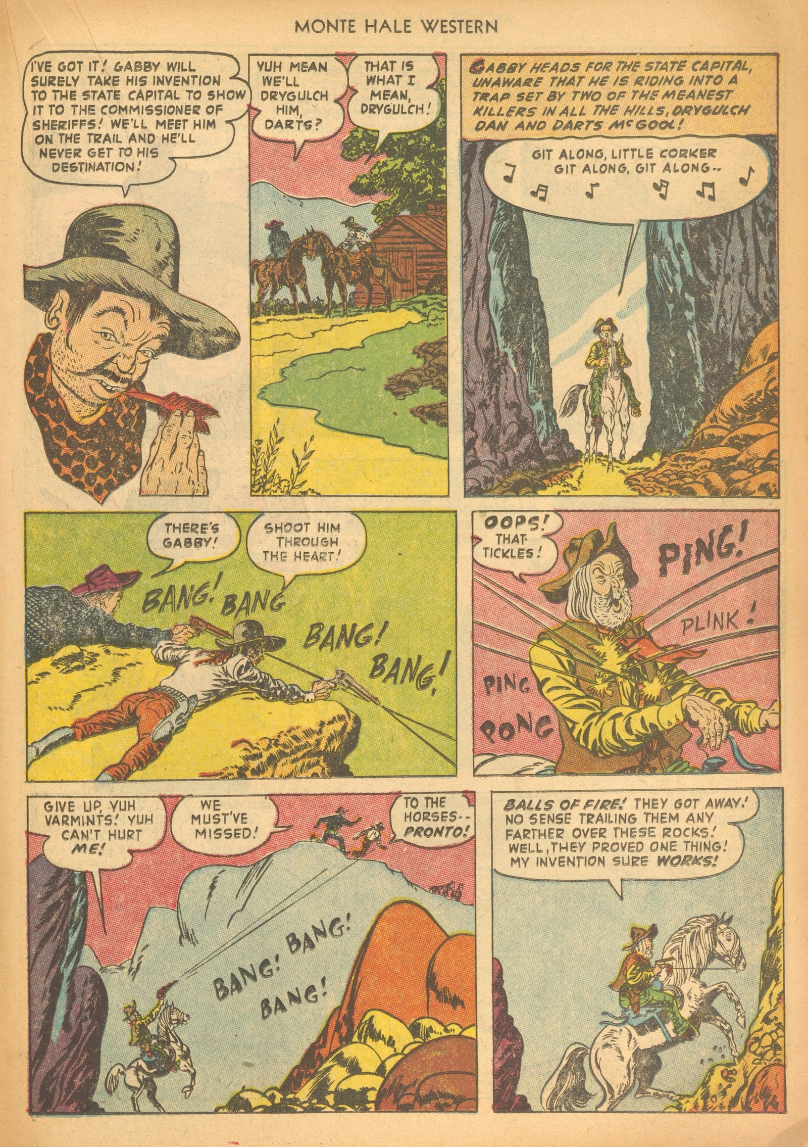 Read online Monte Hale Western comic -  Issue #80 - 19