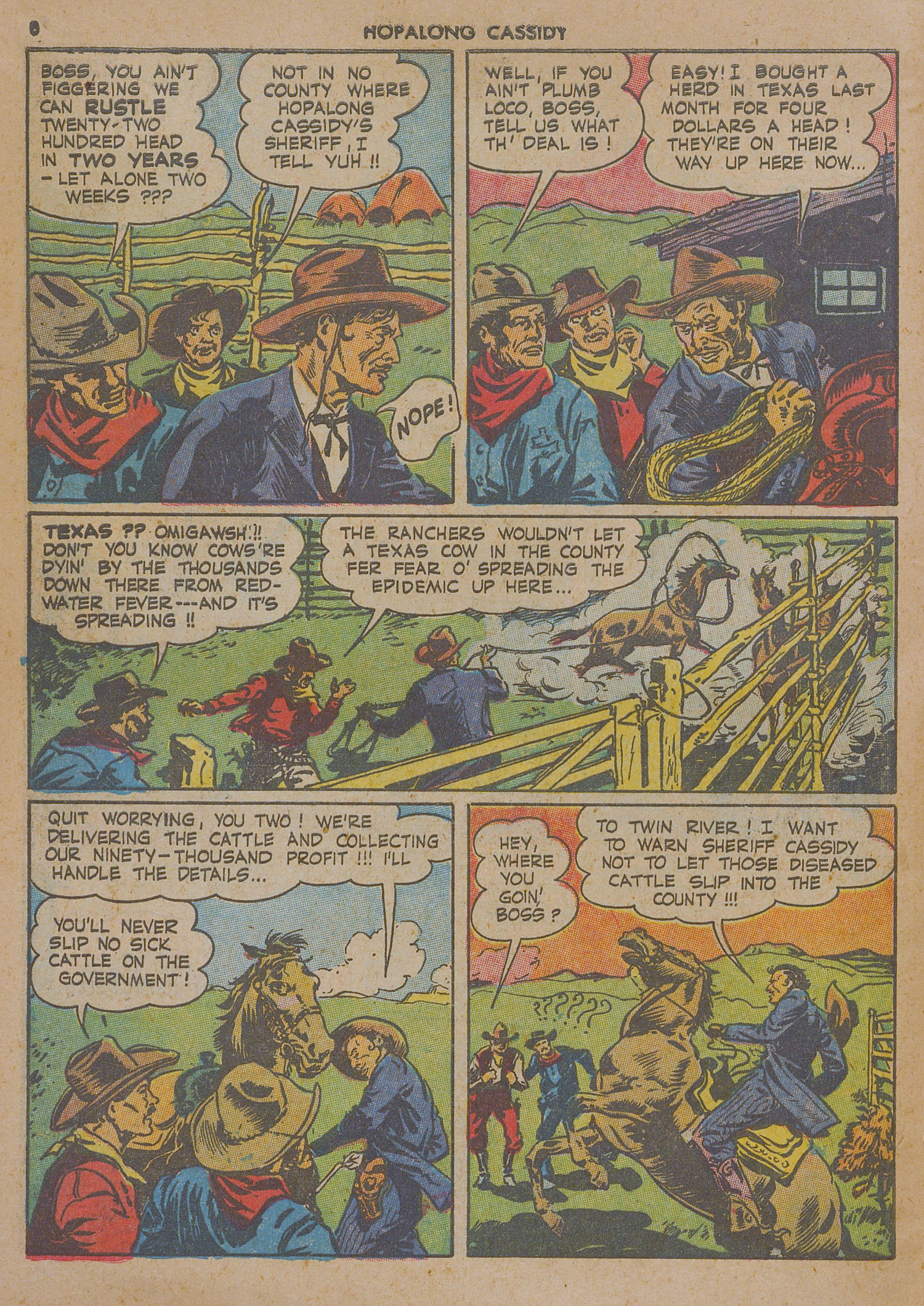 Read online Hopalong Cassidy comic -  Issue #1 - 8