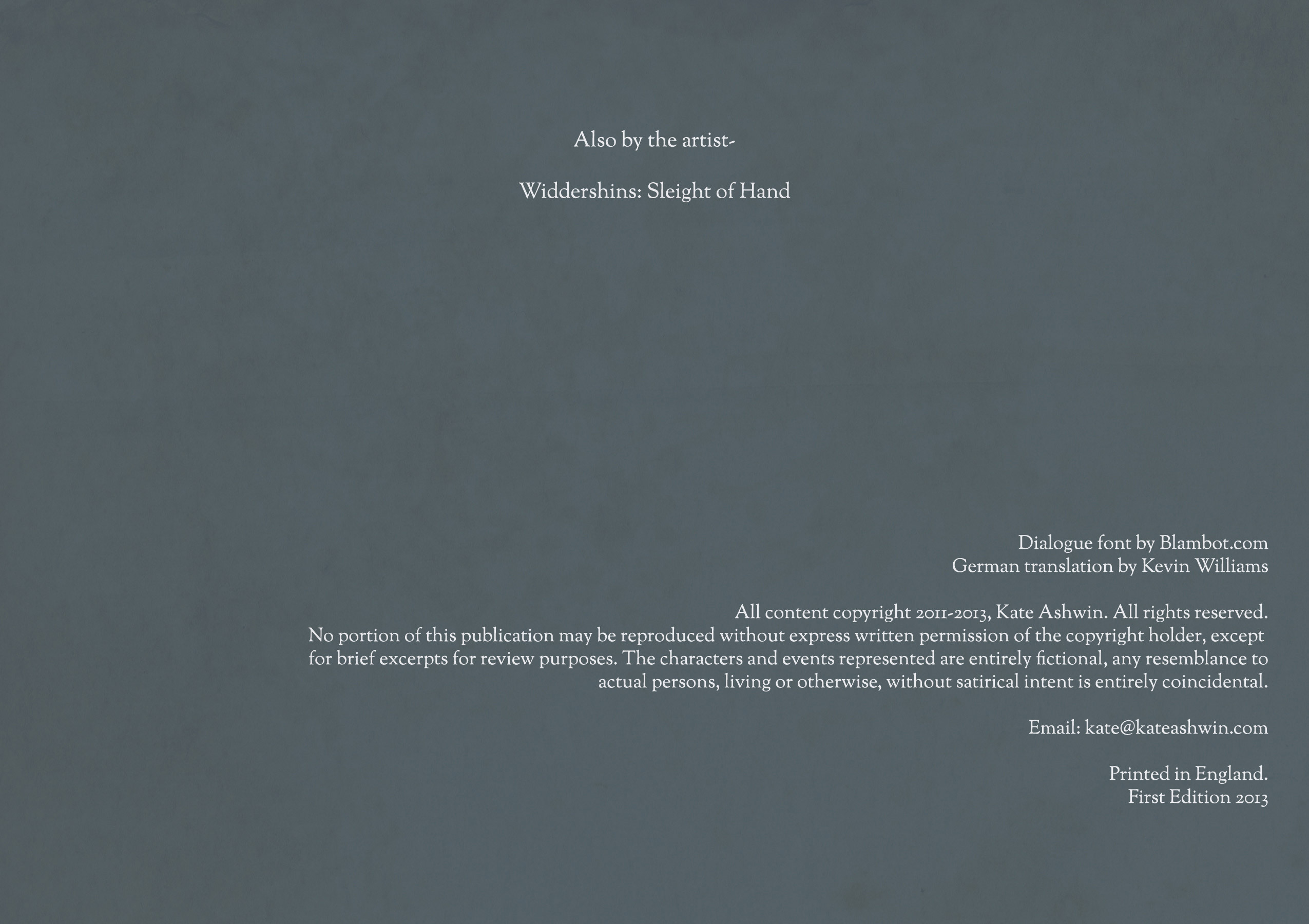 Read online Widdershins comic -  Issue #2 - 4