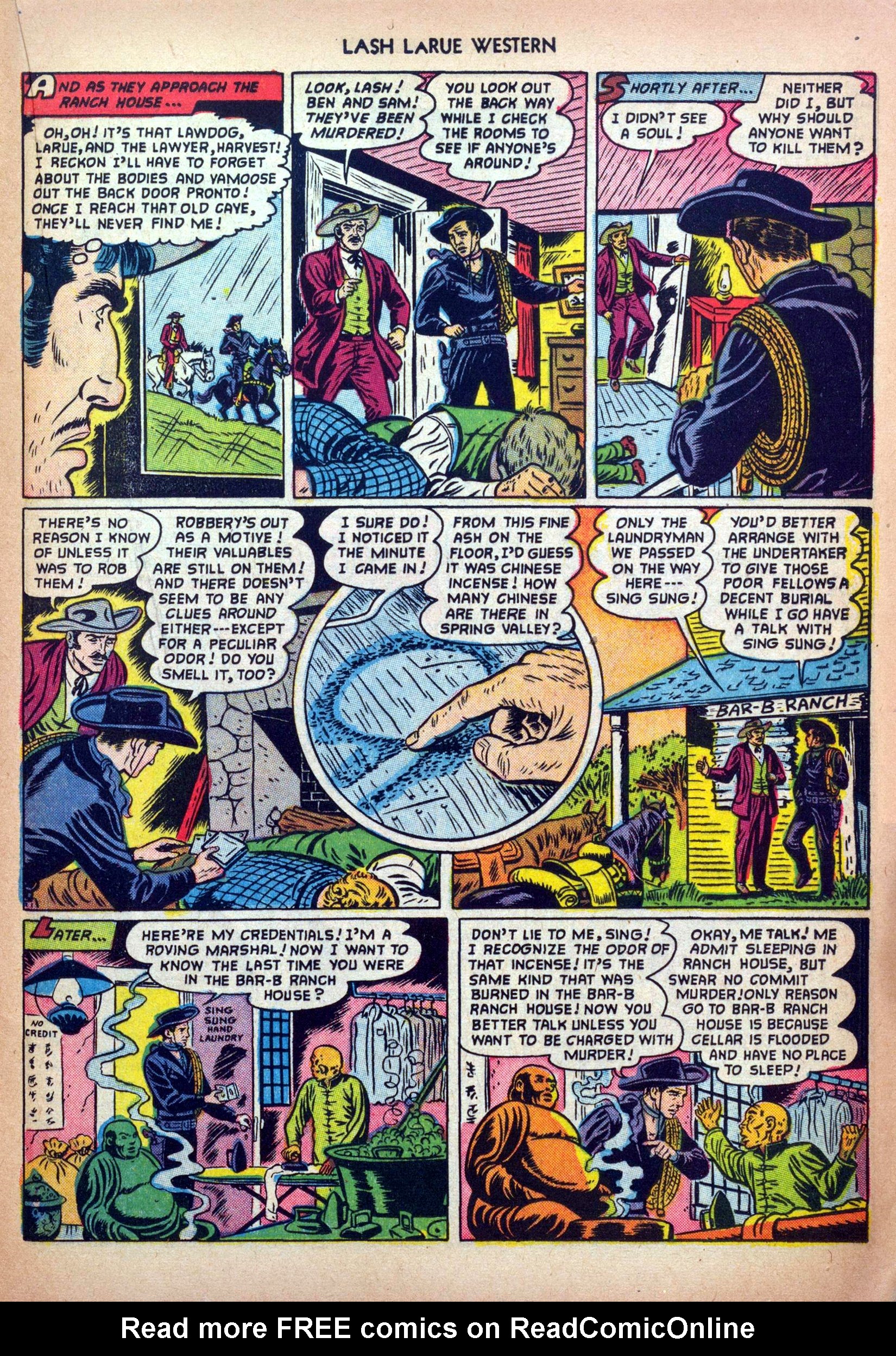 Read online Lash Larue Western (1949) comic -  Issue #32 - 21