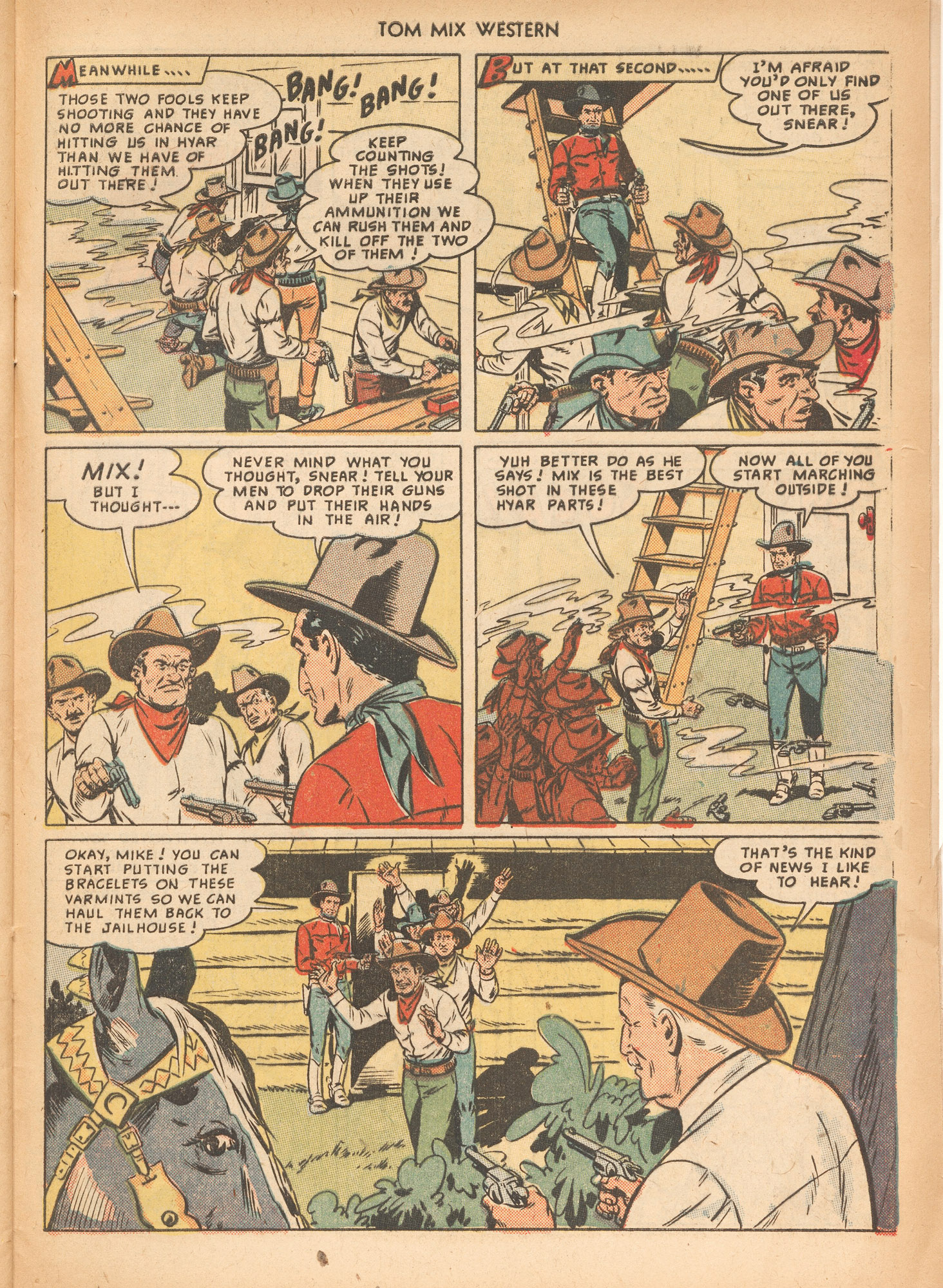 Read online Tom Mix Western (1948) comic -  Issue #26 - 29