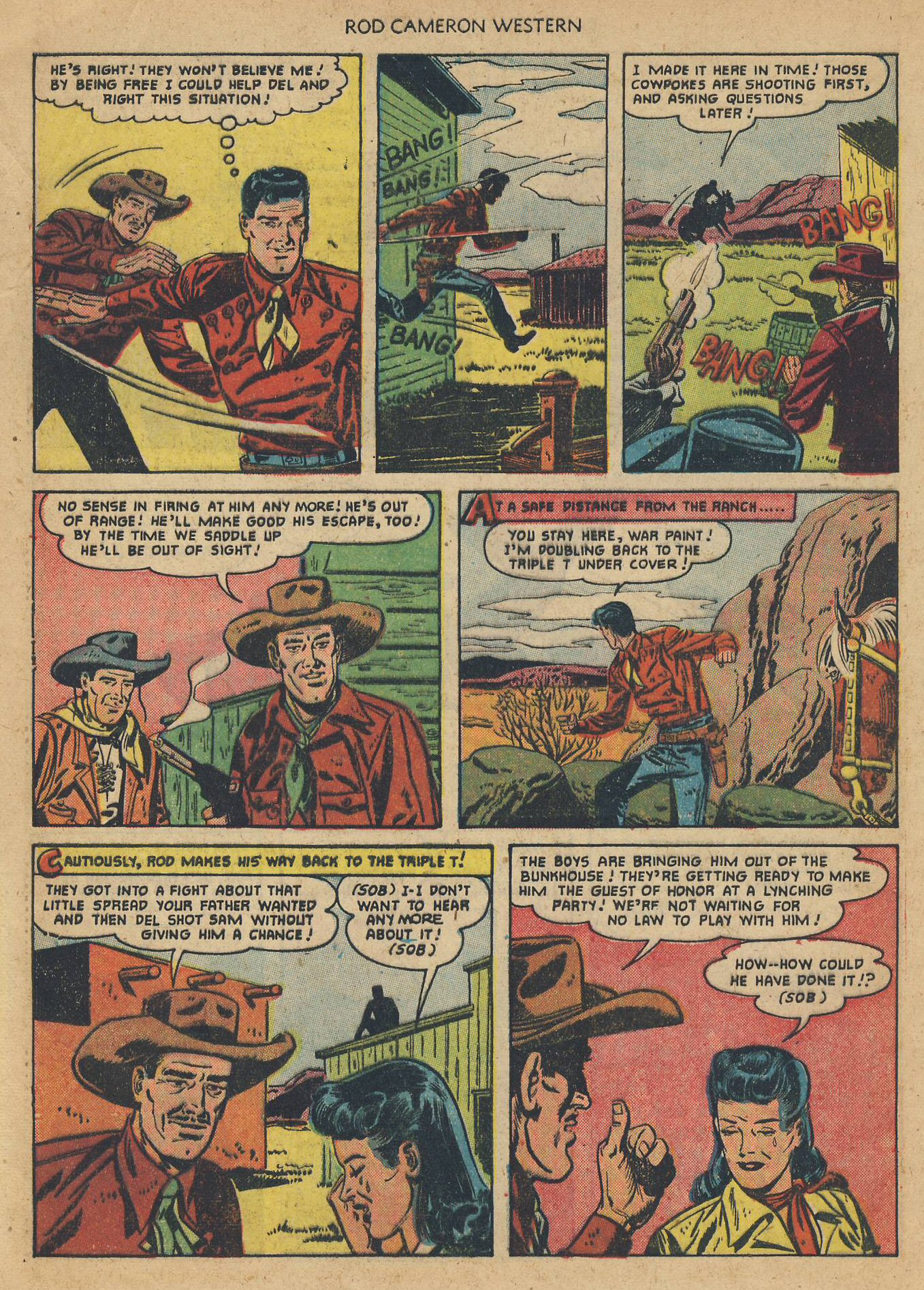 Read online Rod Cameron Western comic -  Issue #11 - 32