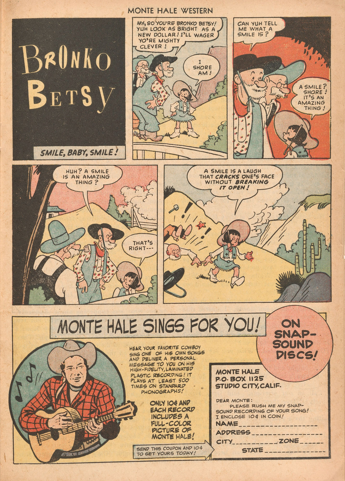 Read online Monte Hale Western comic -  Issue #43 - 33