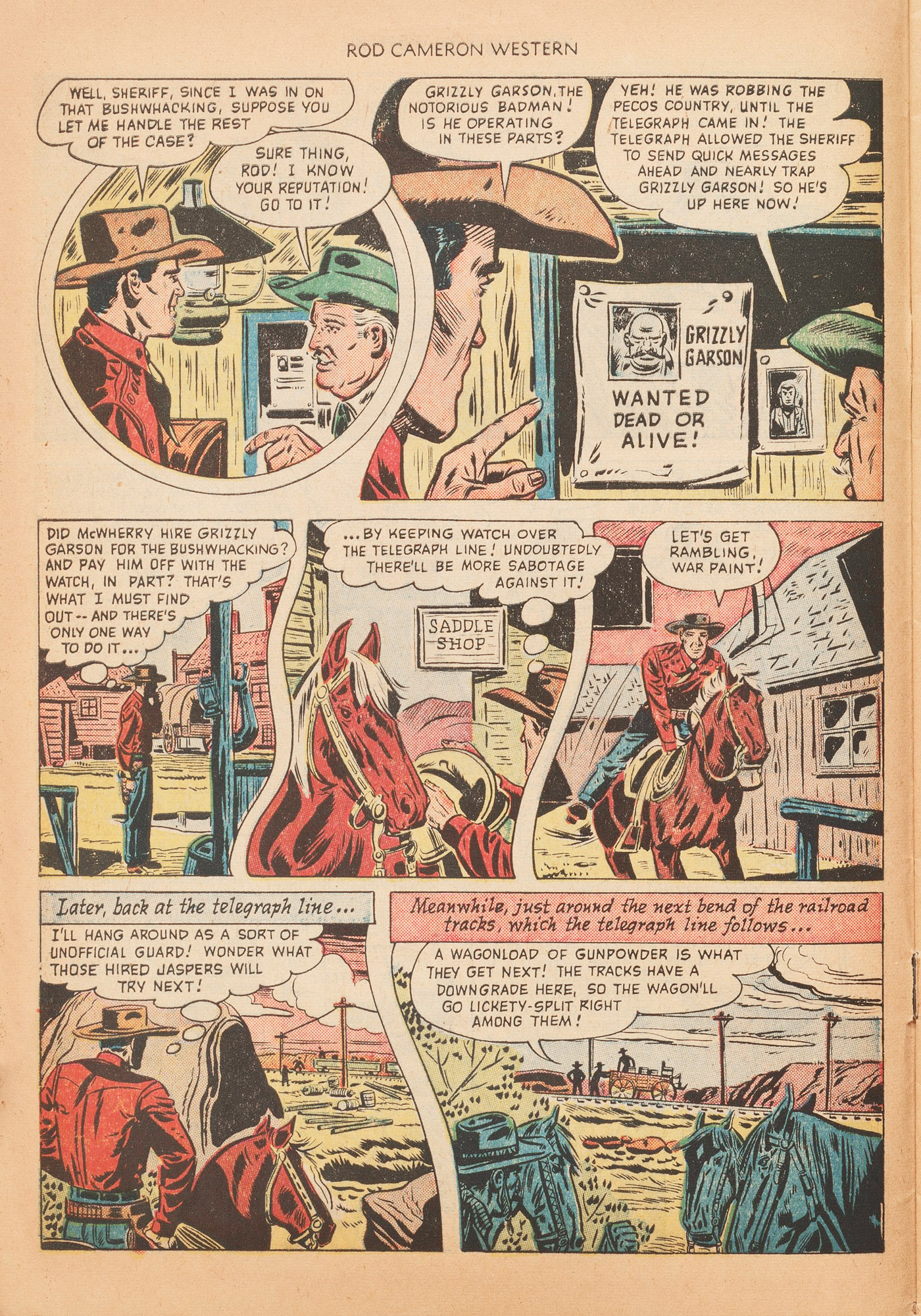 Read online Rod Cameron Western comic -  Issue #5 - 8