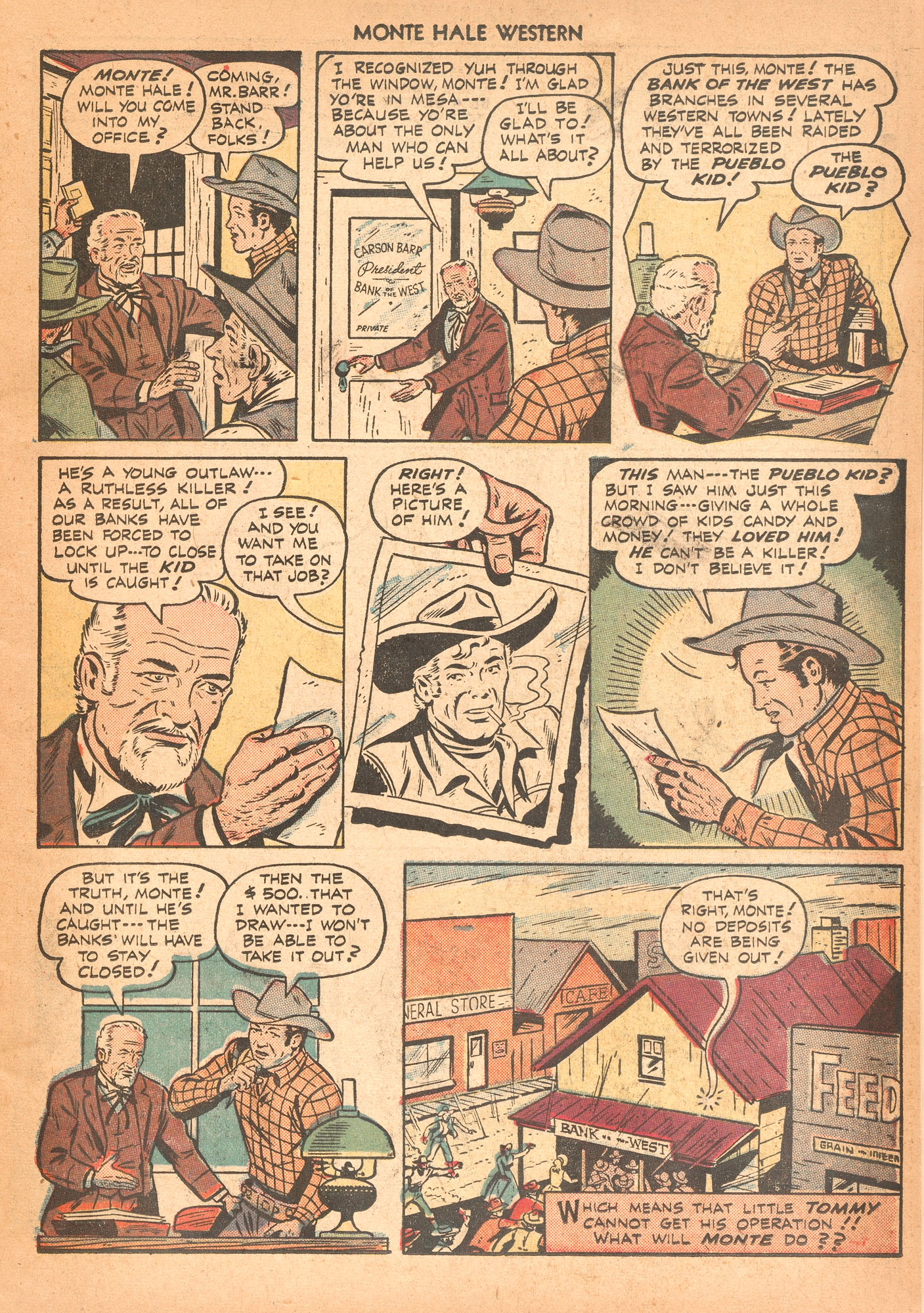 Read online Monte Hale Western comic -  Issue #37 - 9