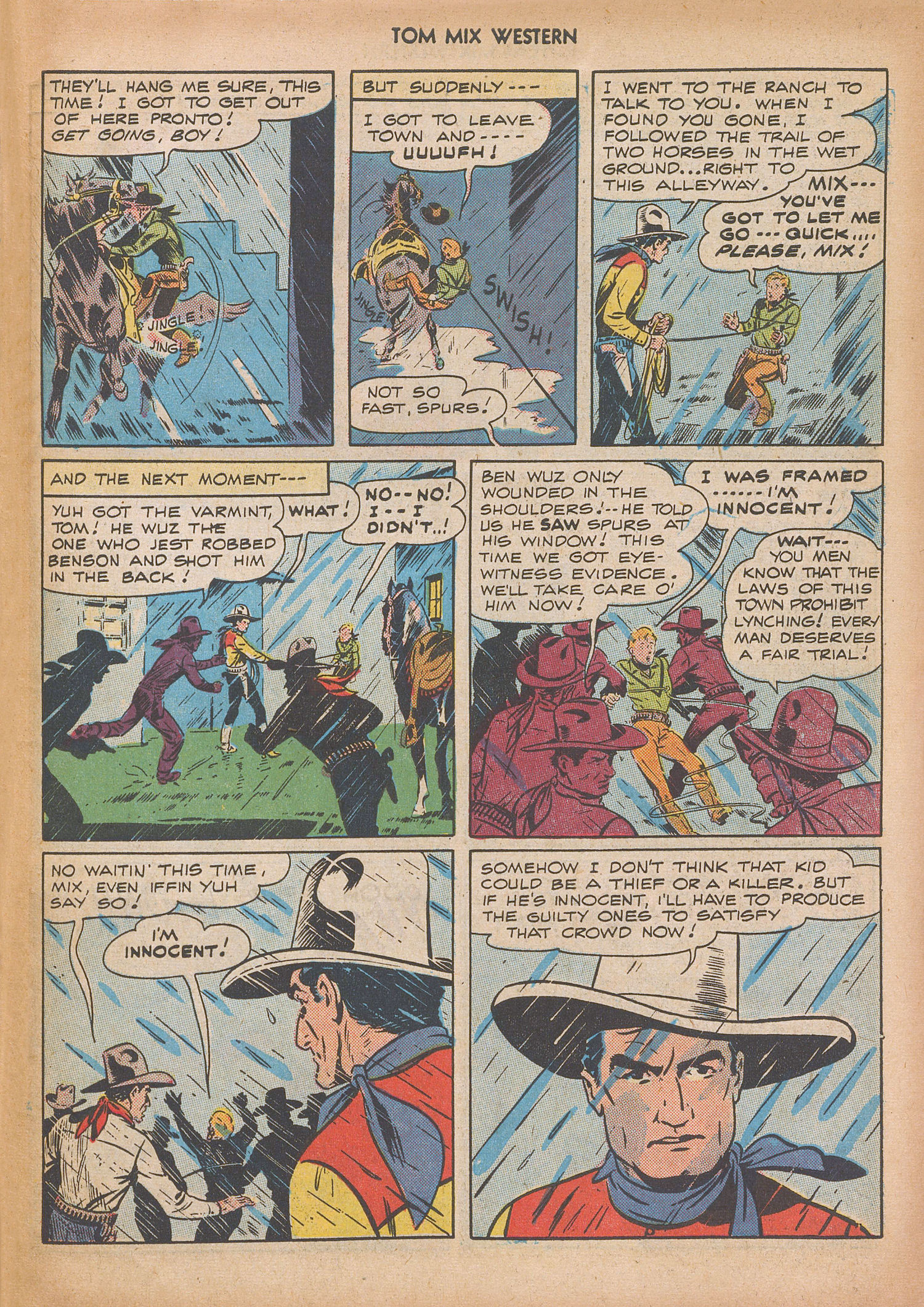 Read online Tom Mix Western (1948) comic -  Issue #9 - 47
