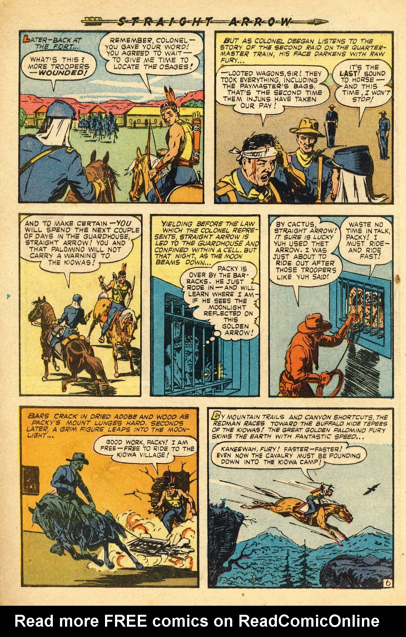 Read online Straight Arrow comic -  Issue #1 - 8