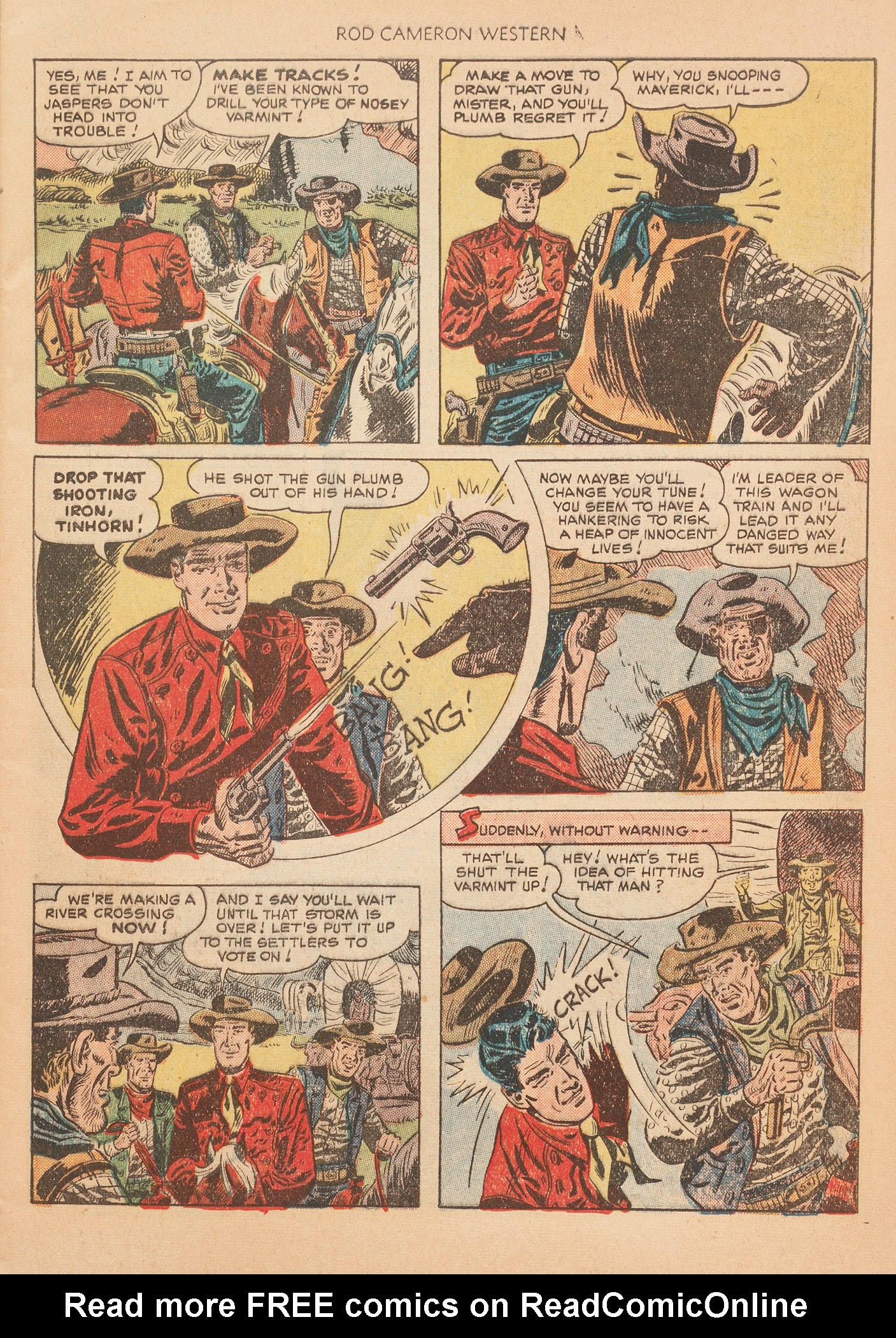Read online Rod Cameron Western comic -  Issue #7 - 9