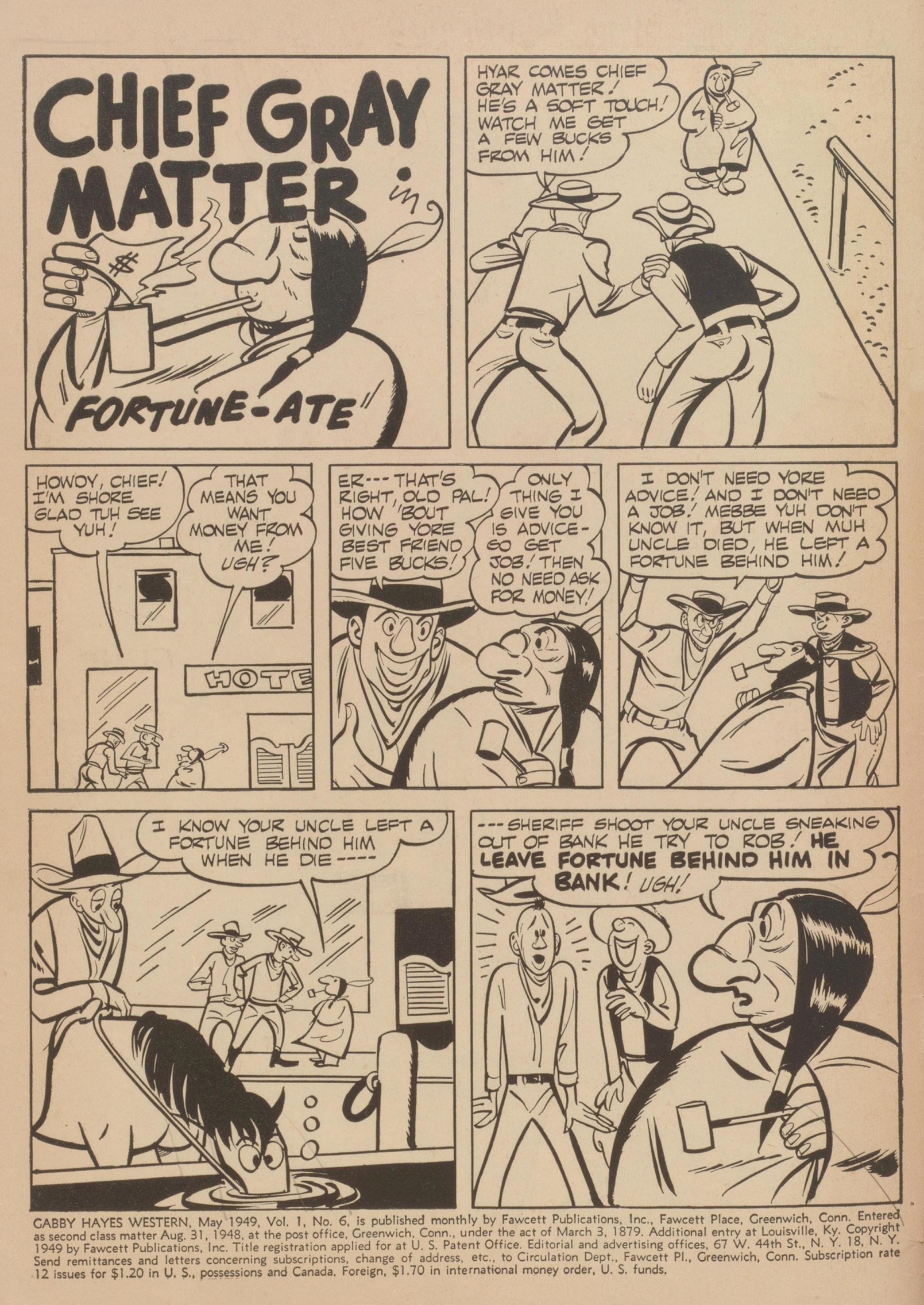 Read online Gabby Hayes Western comic -  Issue #6 - 2