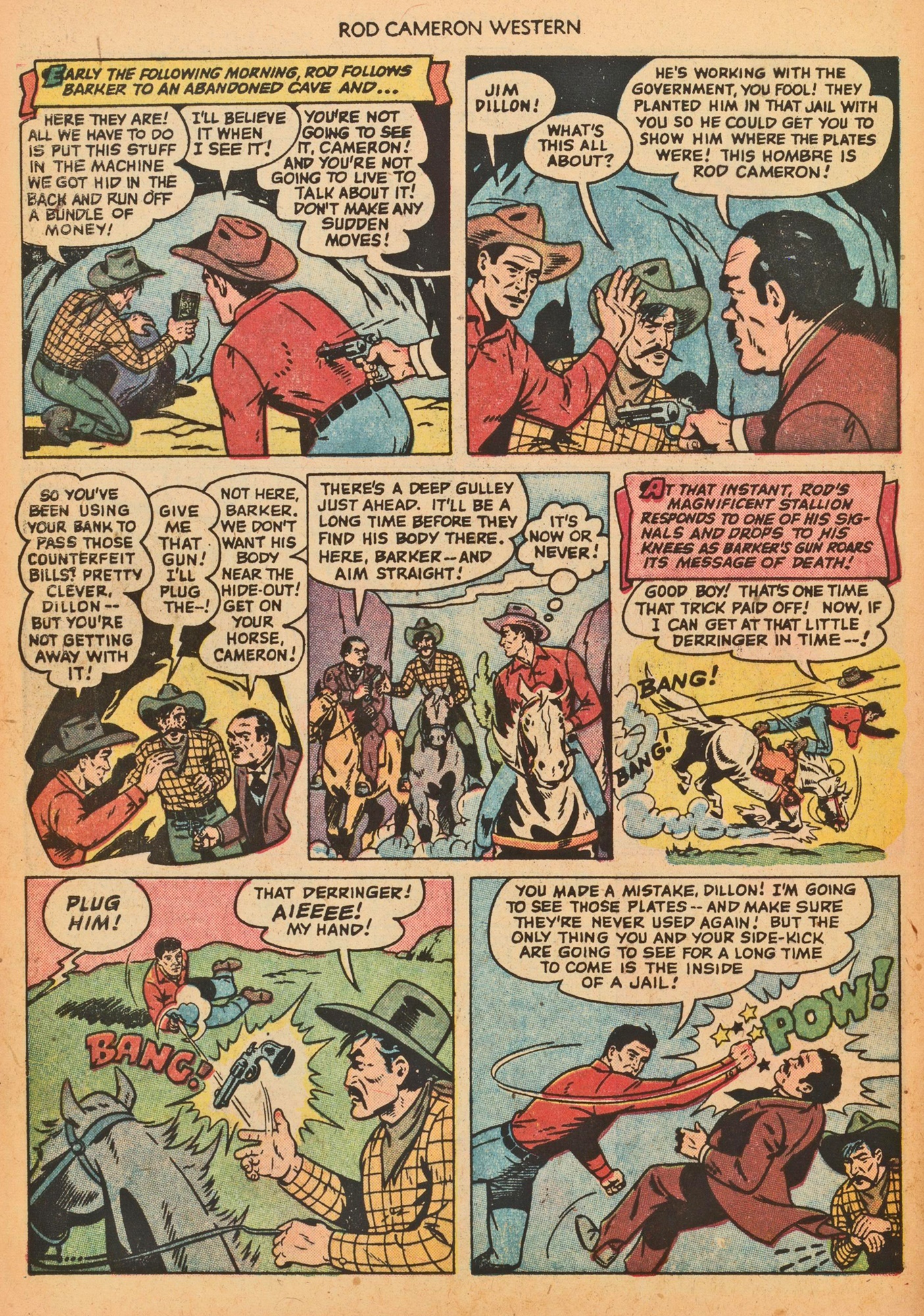 Read online Rod Cameron Western comic -  Issue #15 - 28