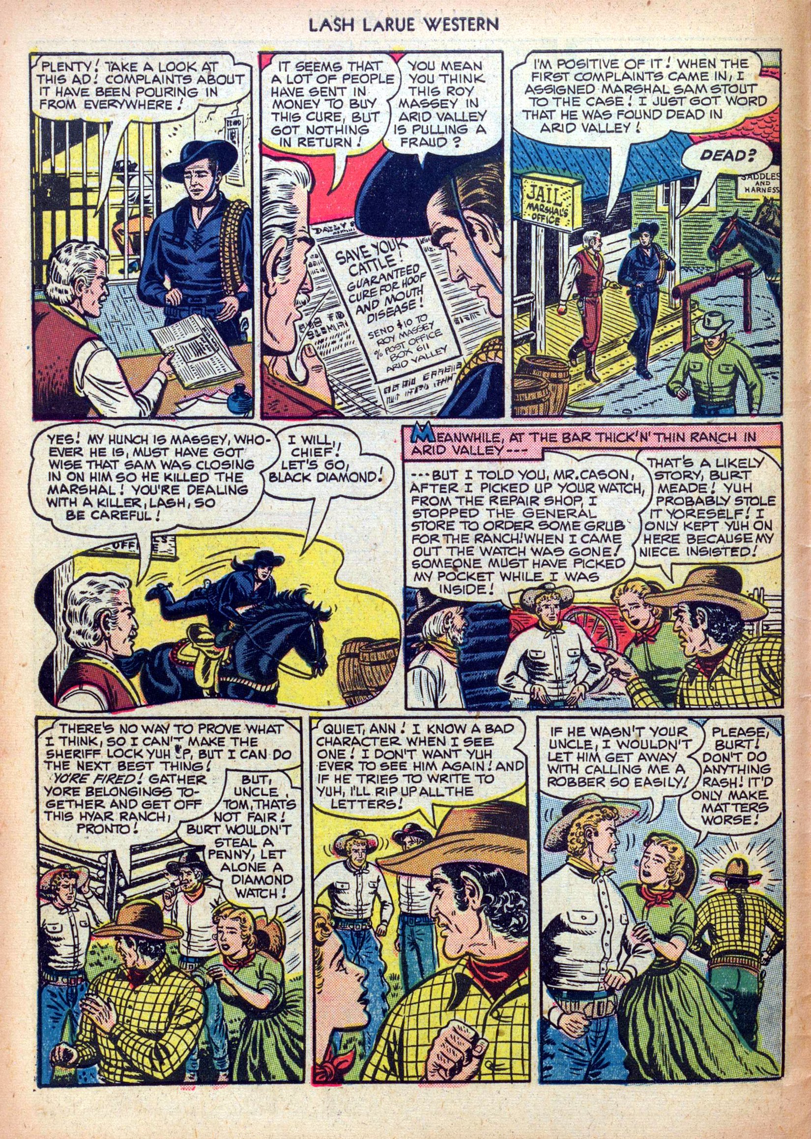 Read online Lash Larue Western (1949) comic -  Issue #4 - 6