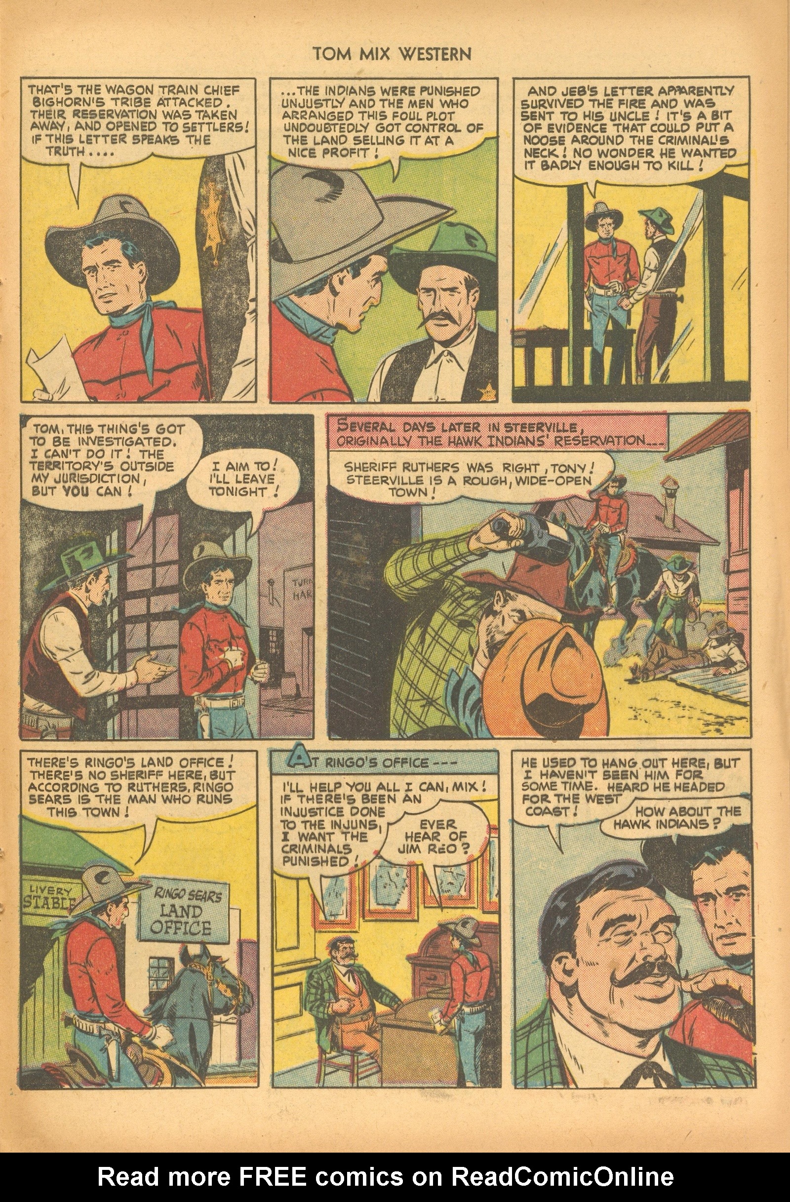 Read online Tom Mix Western (1948) comic -  Issue #46 - 25