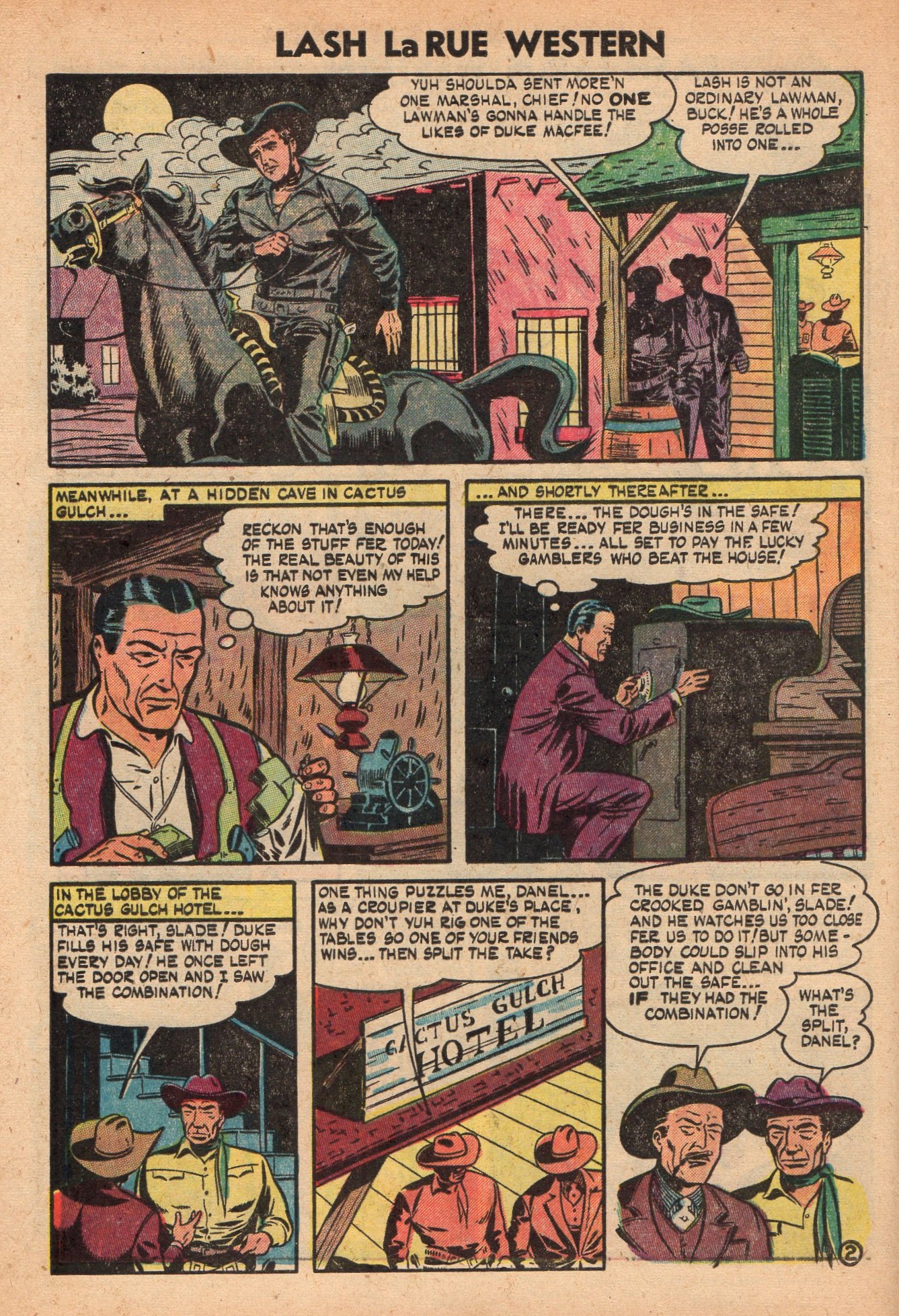 Read online Lash Larue Western (1949) comic -  Issue #49 - 4