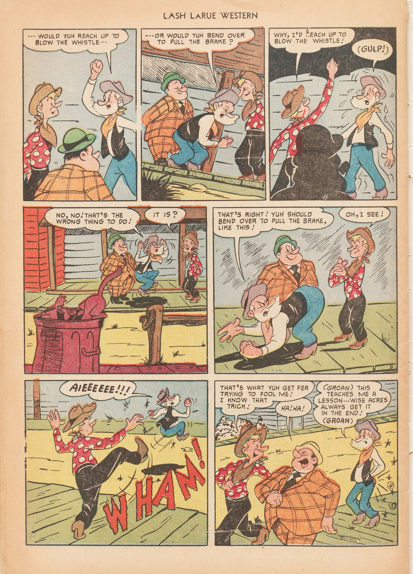 Read online Lash Larue Western (1949) comic -  Issue #15 - 50